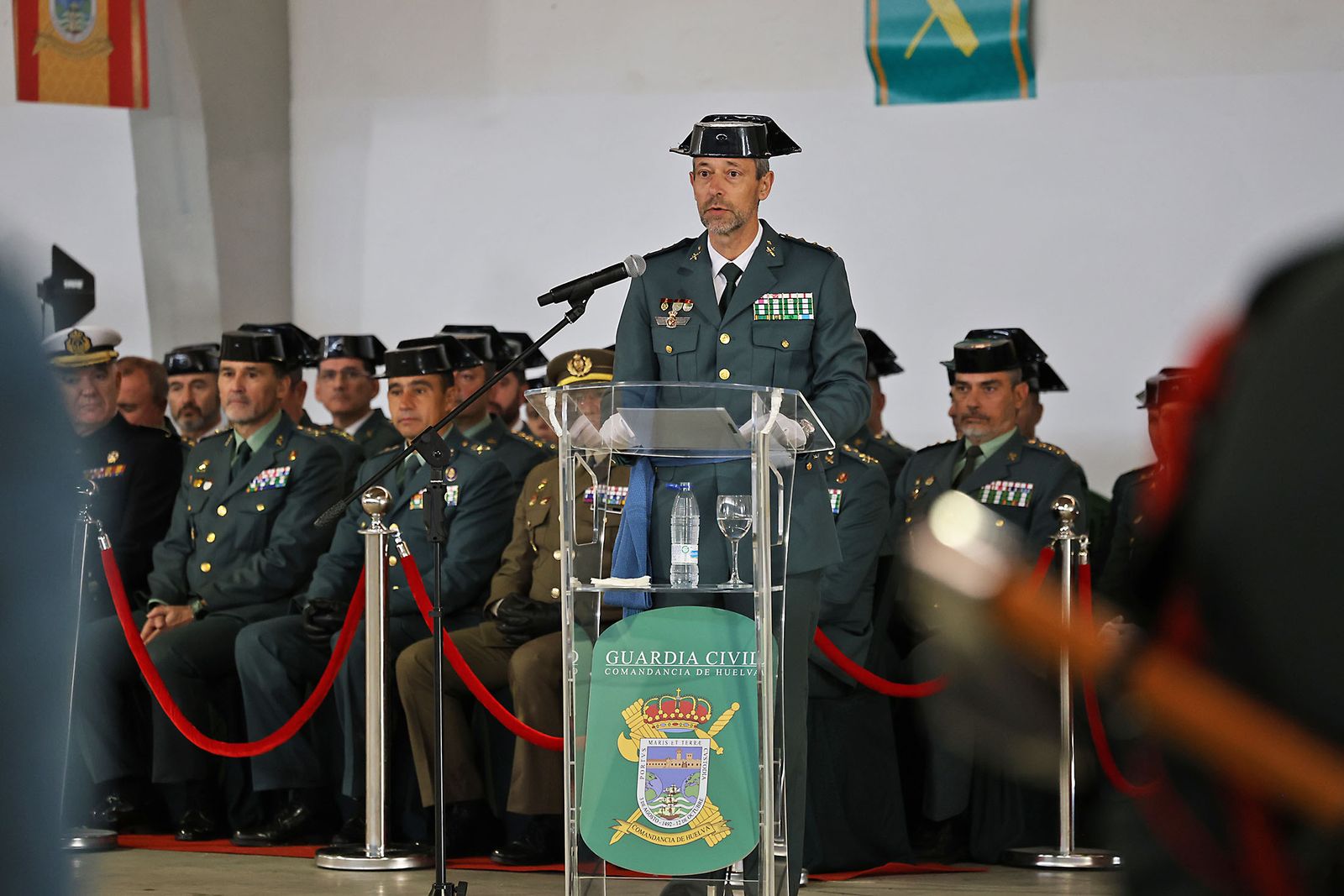 Imágenes de la jura del cargo de Julio Serrano Checa como Jefe de la Comandancia de la Guardia Civil de Huelva