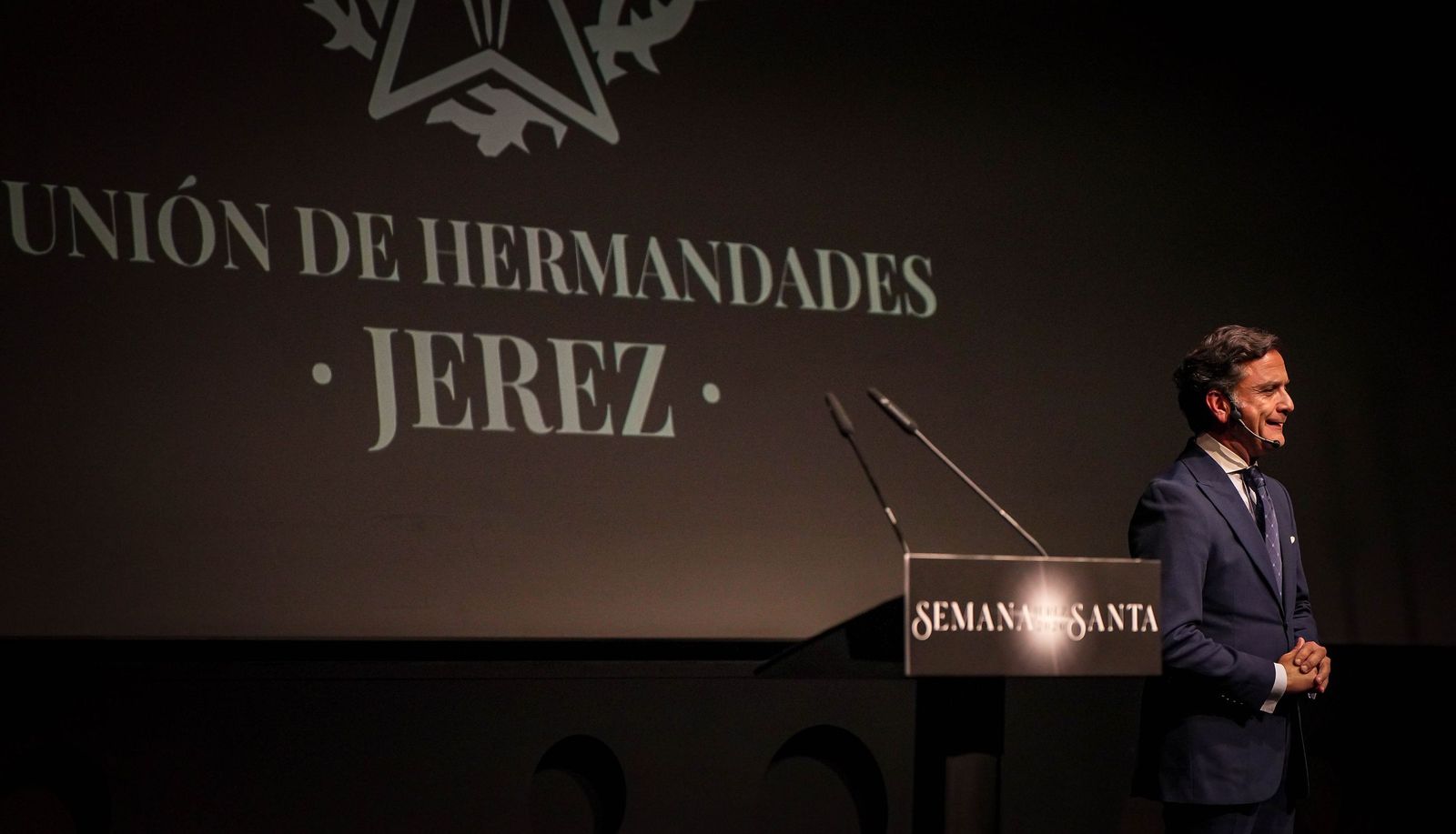 Imágenes de la presentación del cartel de la Semana Santa de Jerez 2026