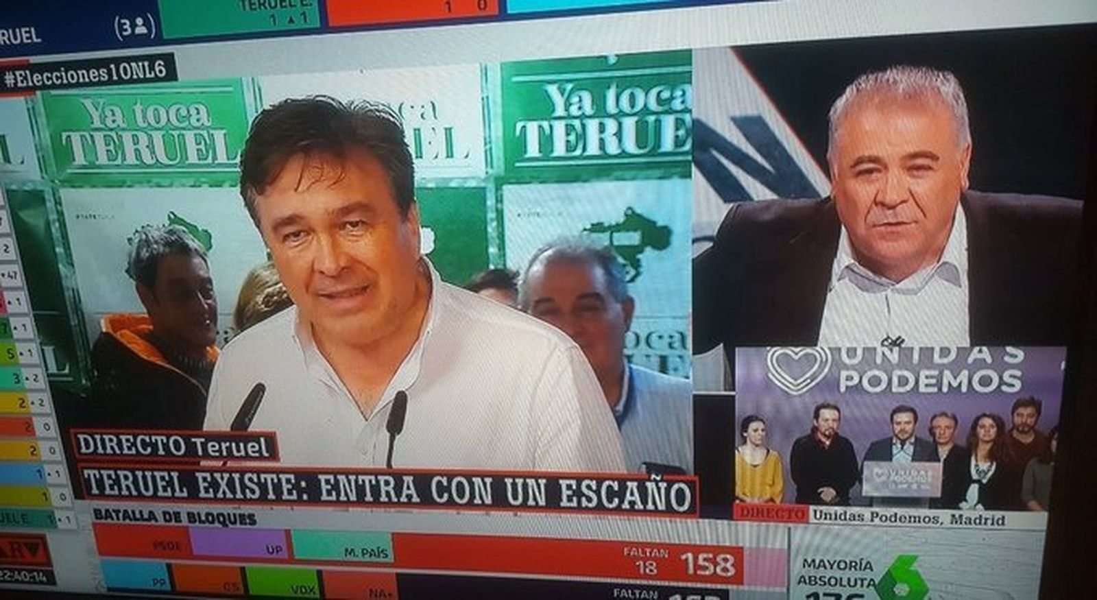 Antonio García Ferreras y su 'gemelo'.