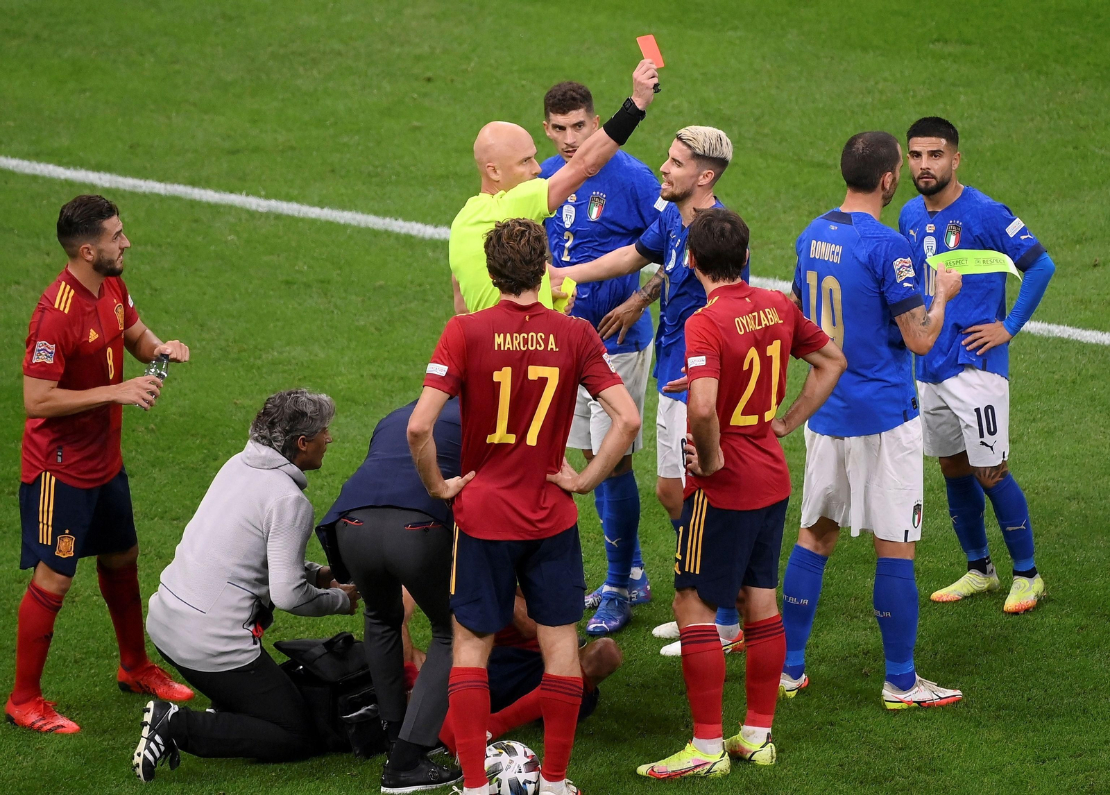 El Italia-España de la Liga de Naciones, en imágenes