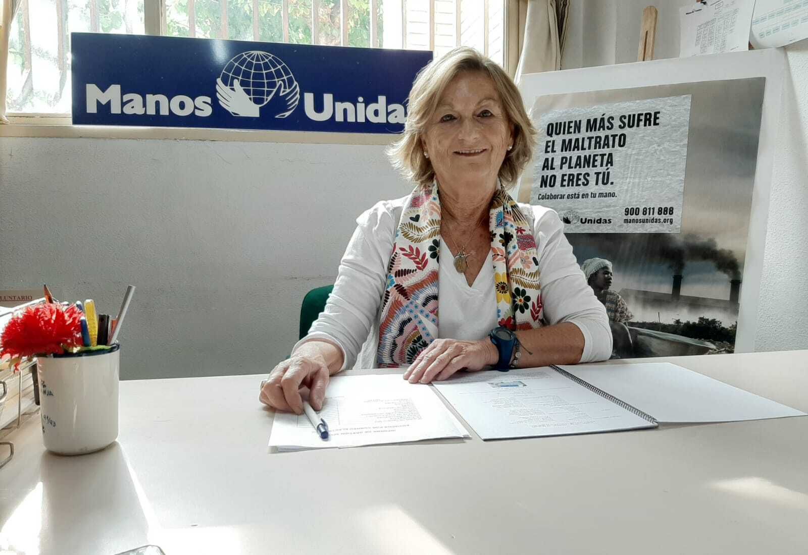 María Asunción Delage Comella, nueva presidenta-delegada de Manos Unidas, en la sede jerezana de Capuchinos.