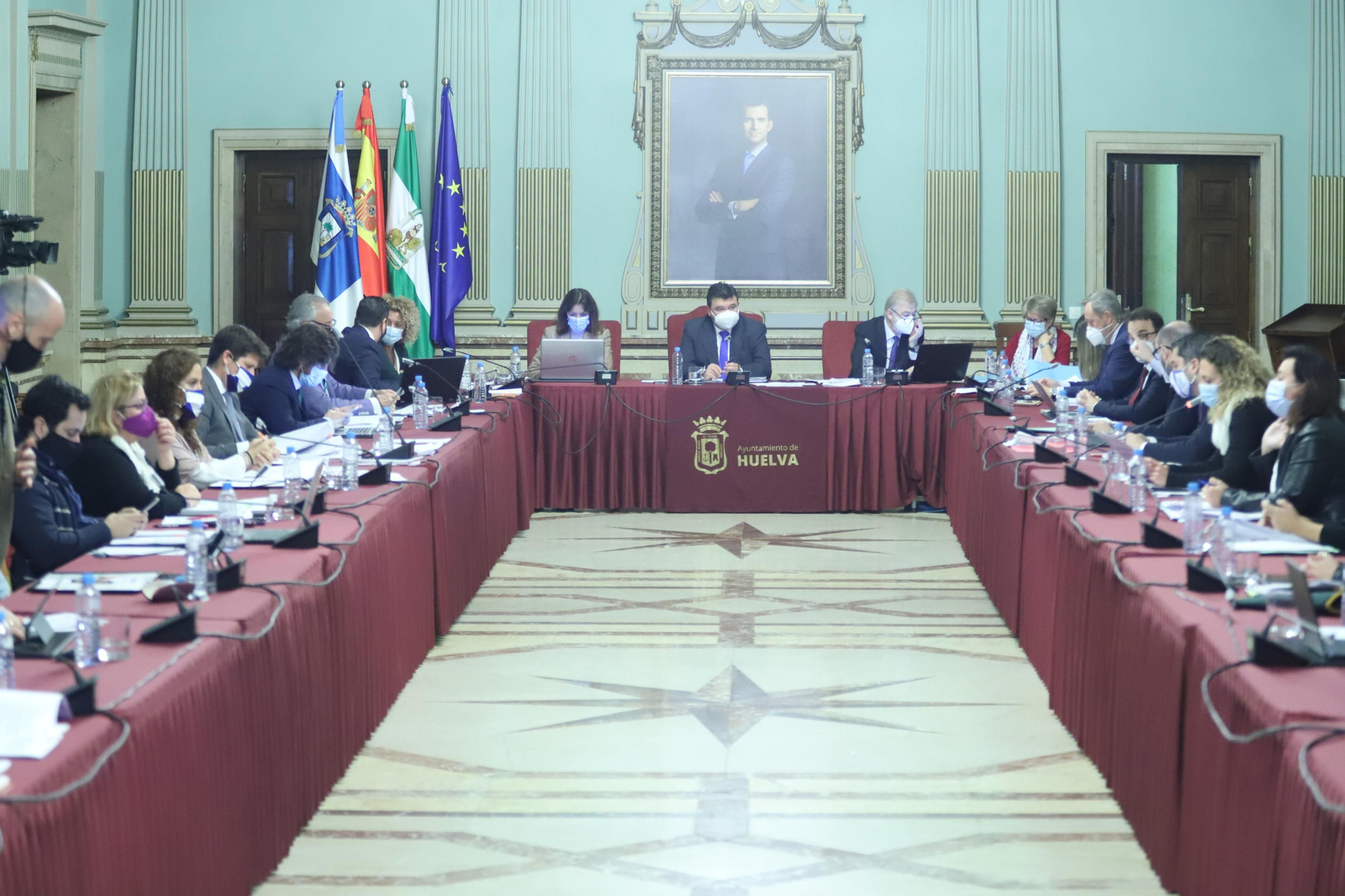 Pleno ordinario en el Ayuntamiento de Huelva