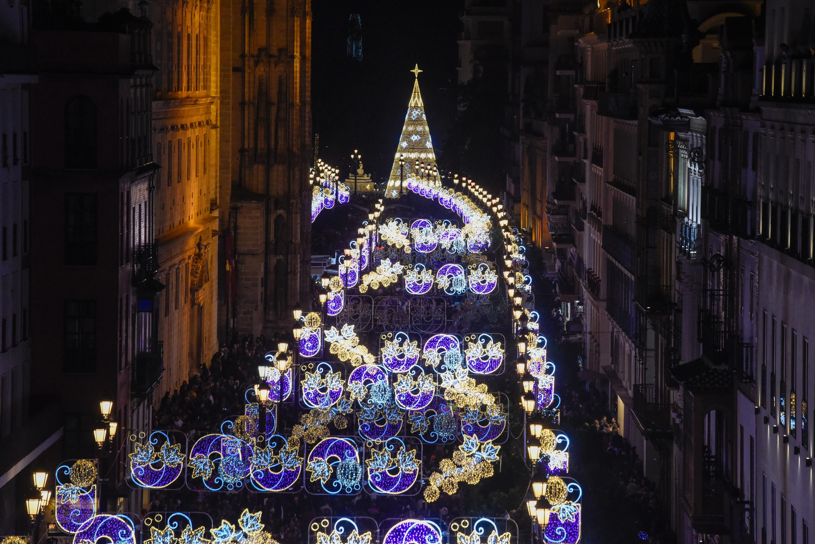 Encendido de la iluminación de Navidad en Sevilla