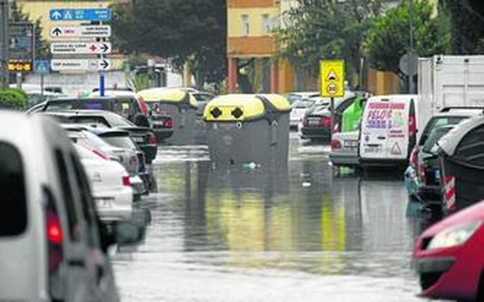 La avenida de España, totalmente inundada, el 1 de noviembre del año pasado.