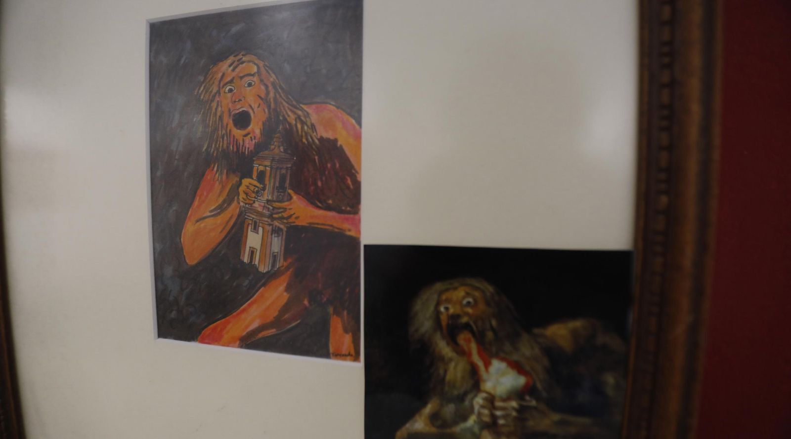 Fotos de la exposición de acuarelas y dibujos de Antonio Torremocha en La Línea