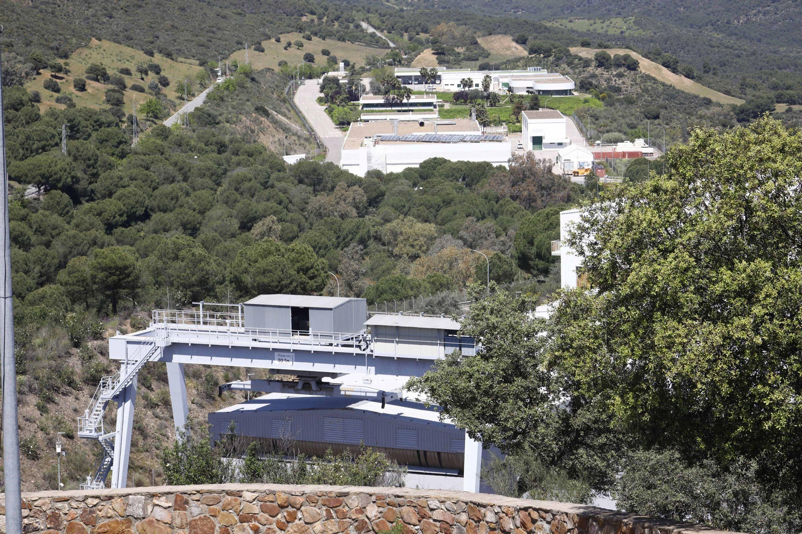 Instalaciones del centro de almacenamiento de residuos radioactivos en El Cabril.