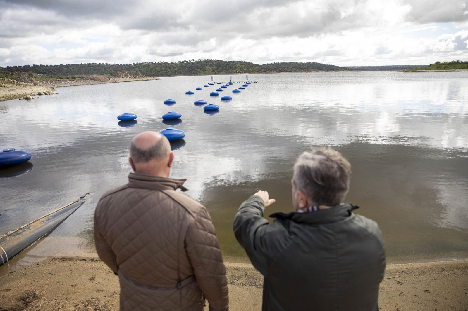 El presidente de la Diputación, Salvador Fuentes, en una visita a La Colada.