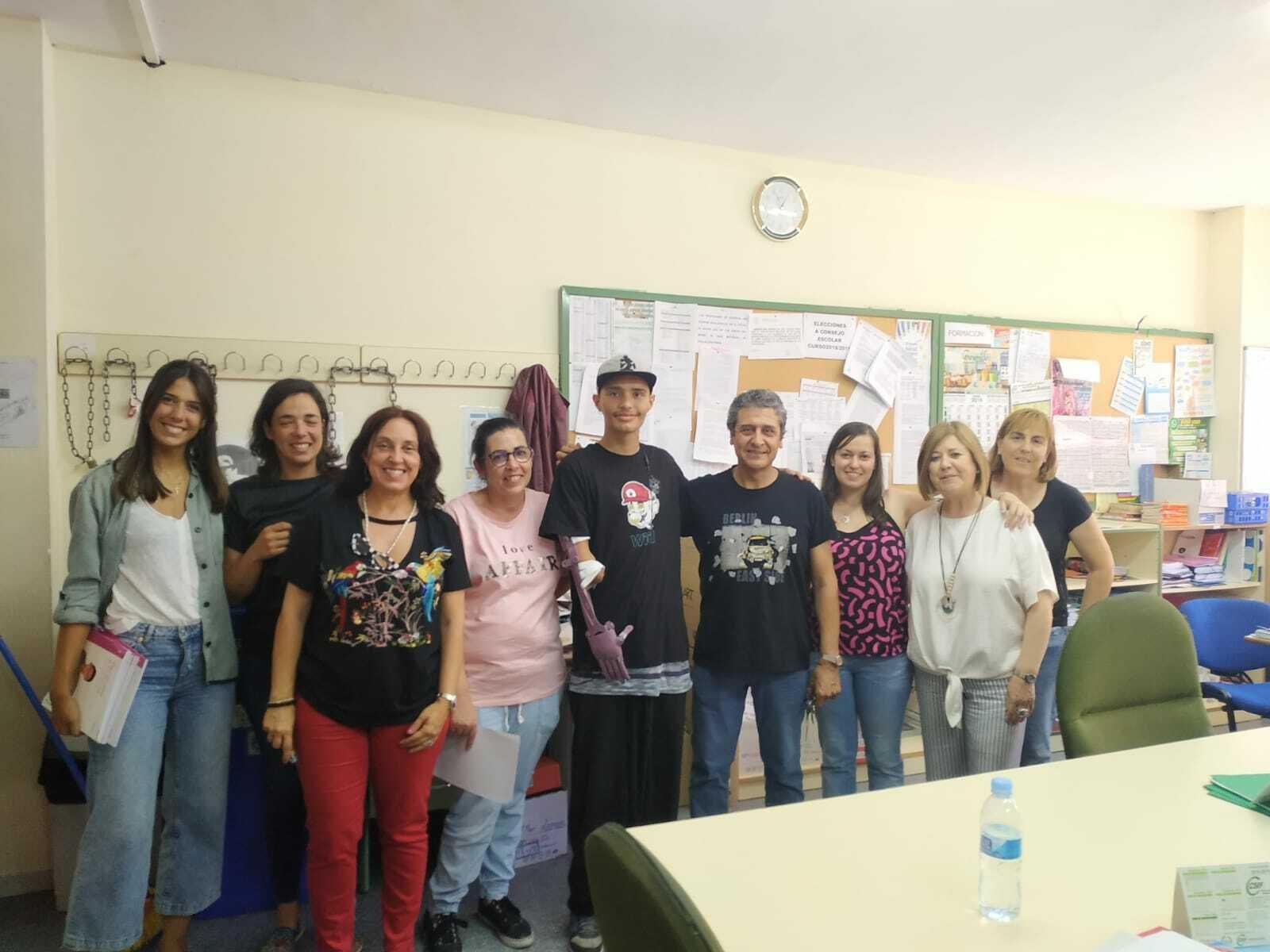 Fotogalería del proceso de elaboración del brazo mecánico