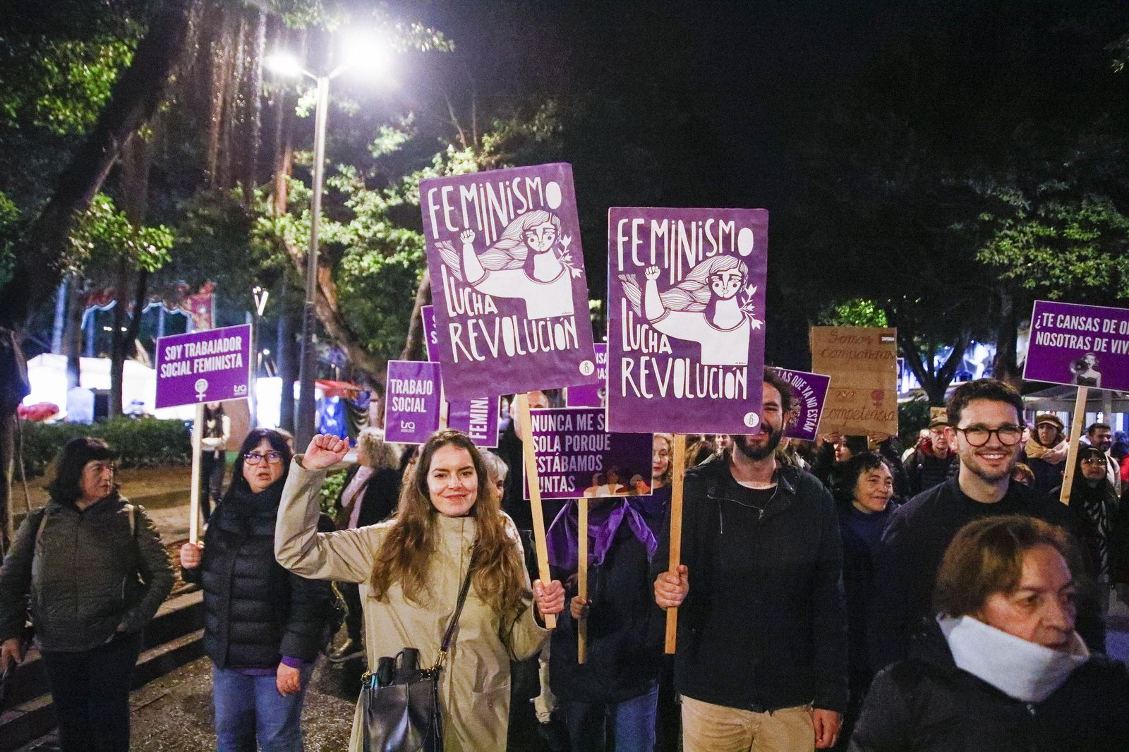 Las imágenes de la manifestación realizada por Asamblea Feminista 8M en Almería