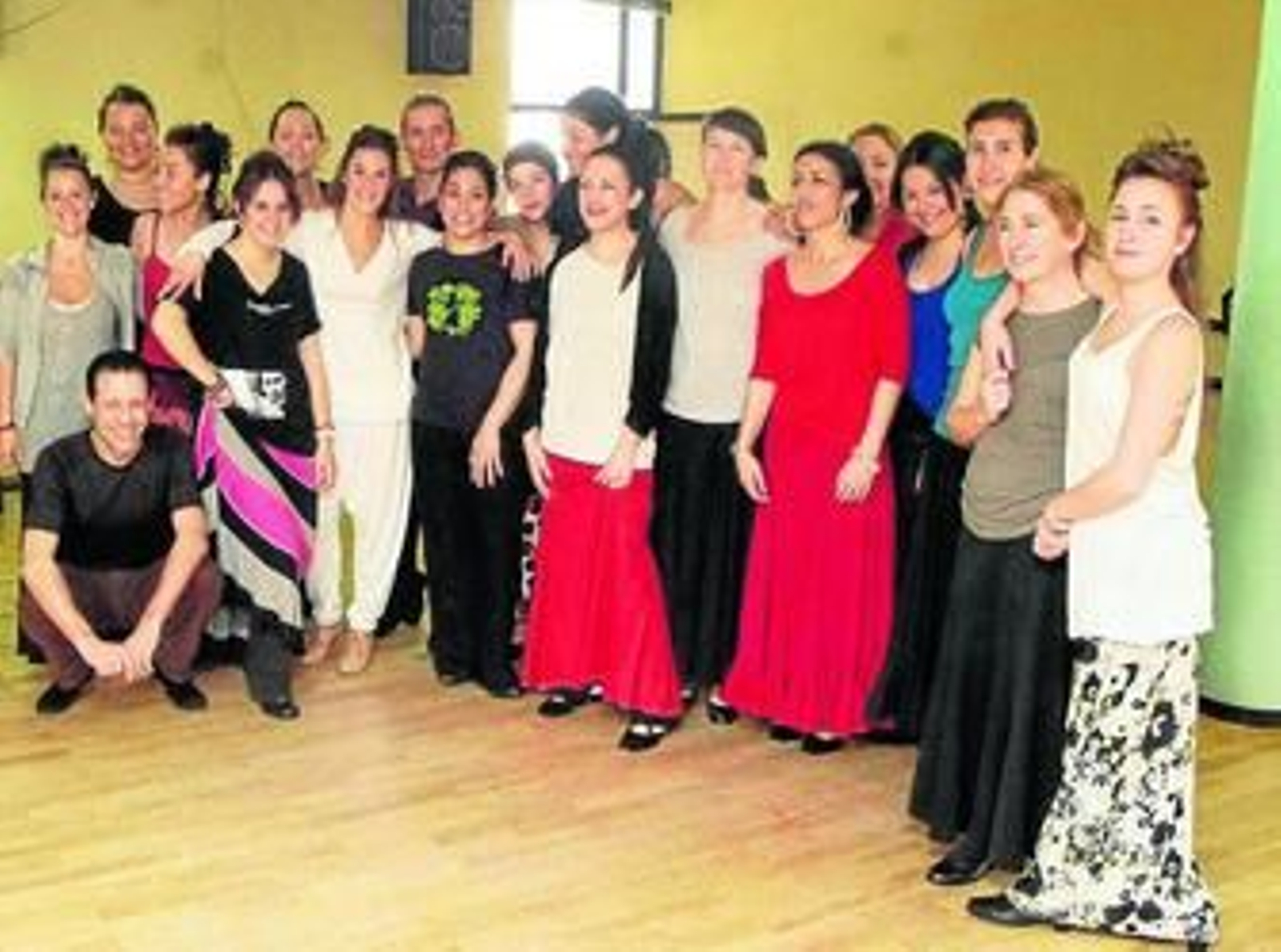 Uno de los grupos que participó en el curso junto a La Moneta y Ana Alonso.