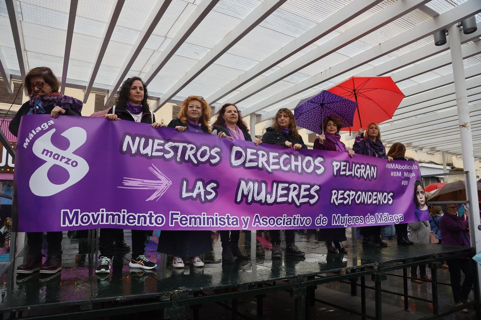 Así ha sido la concentración contra la violencia machista en Málaga