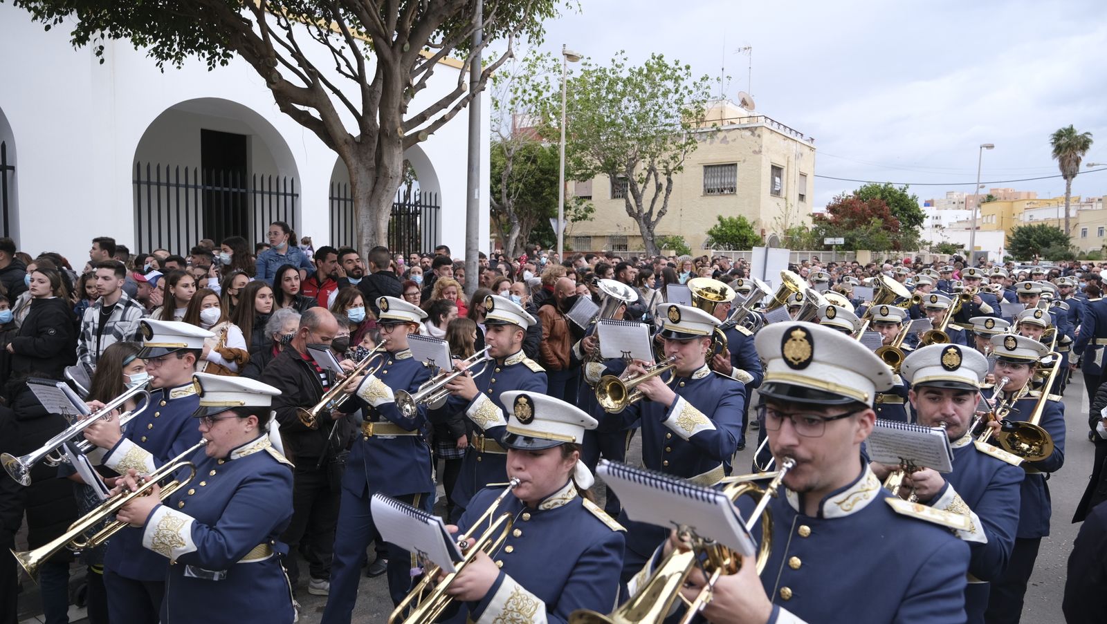 Procesión del Encuentro en Almería, en imágenes.