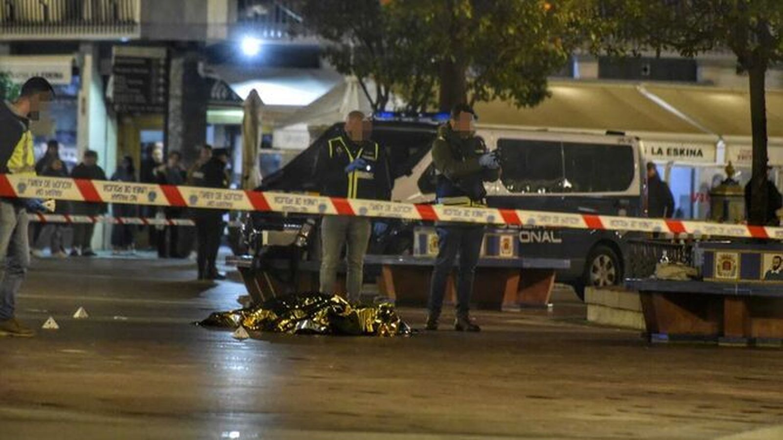 El cuerpo sin vida de Diego Valencia yace en la Plaza Alta