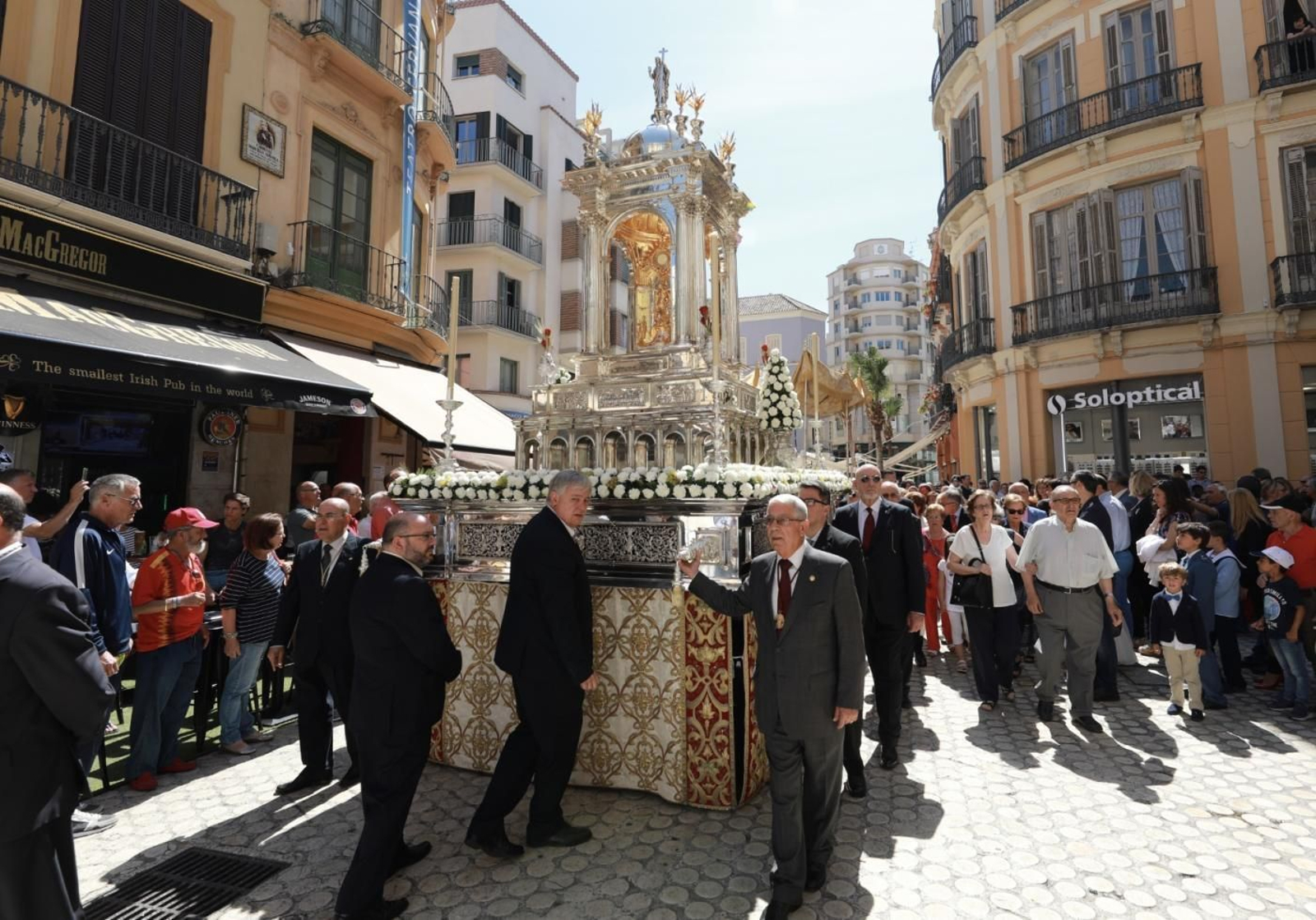 Procesión del Corpus Christi en Málaga, en una imagen de archivo.