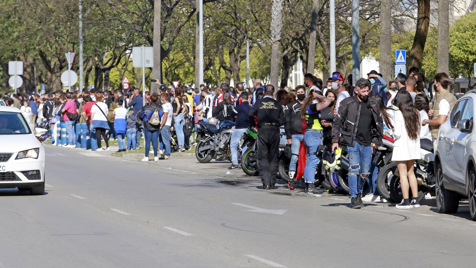 Imágenes del ambiente motero en Jerez