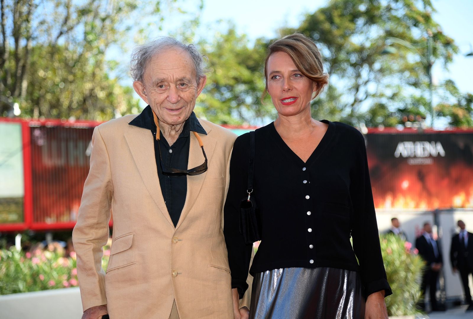 Frederick Wiseman y Nathalie Boutefeu en la presentación de 'Un Couple' .