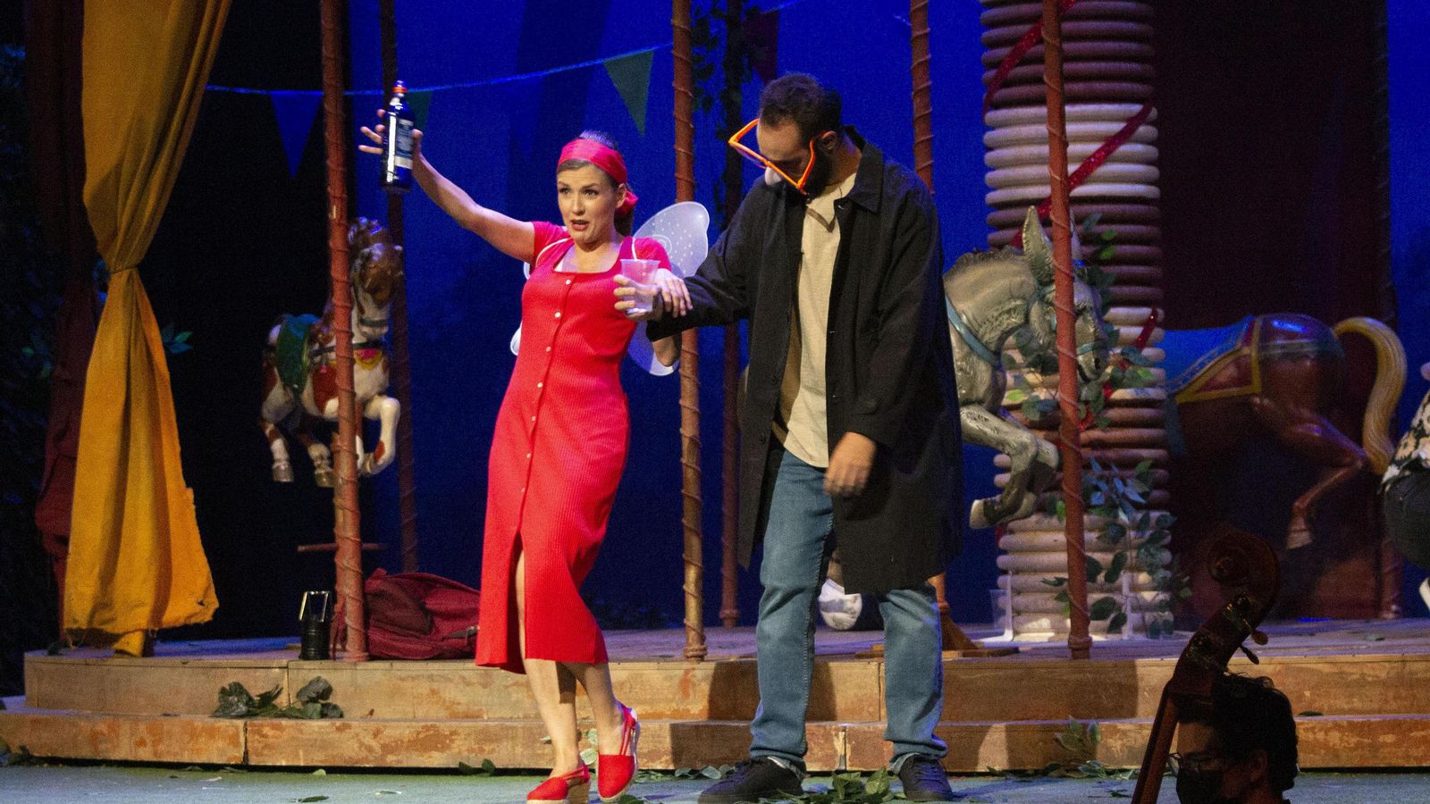 Otro momento del ensayo