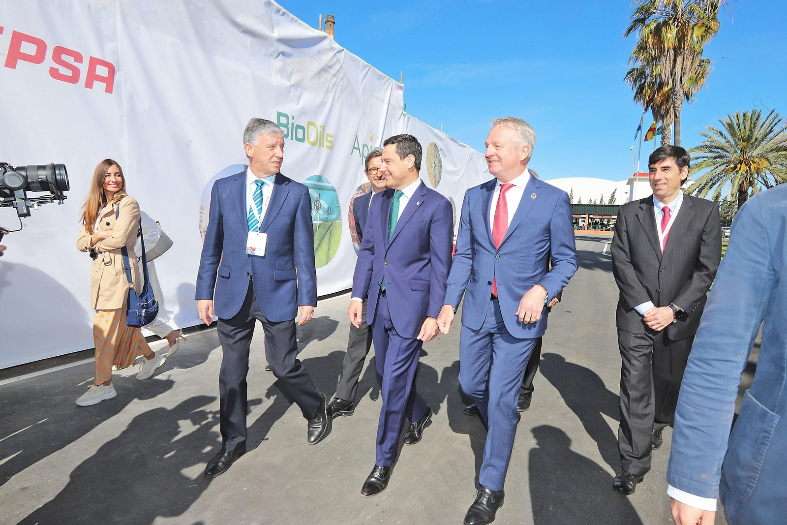 Presentación de la nueva planta de biocombustibles de segunda generación  de Cepsa en Palos de la Frontera (Huelva)