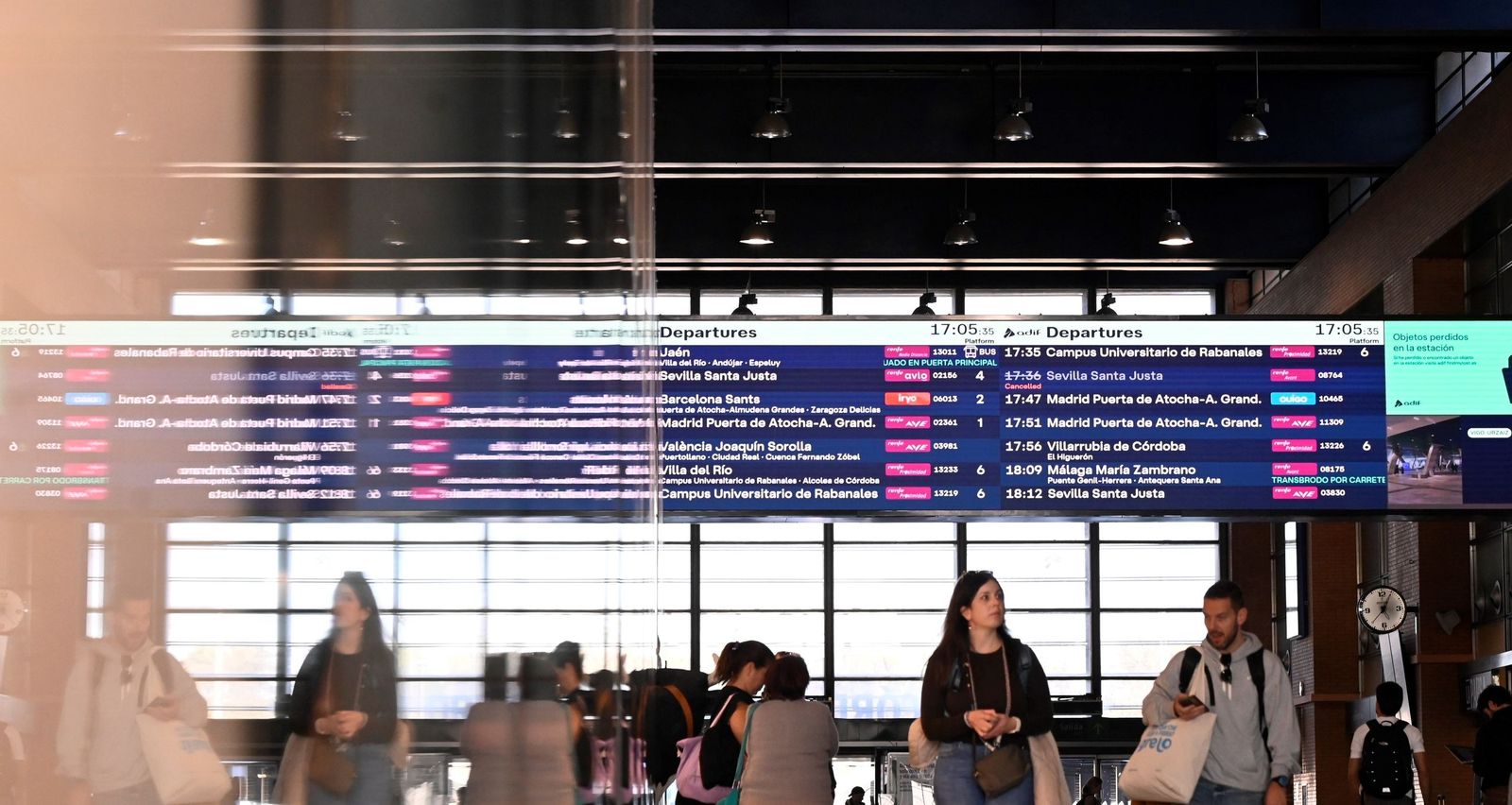 La estación de tren de Córdoba recupera la normalidad