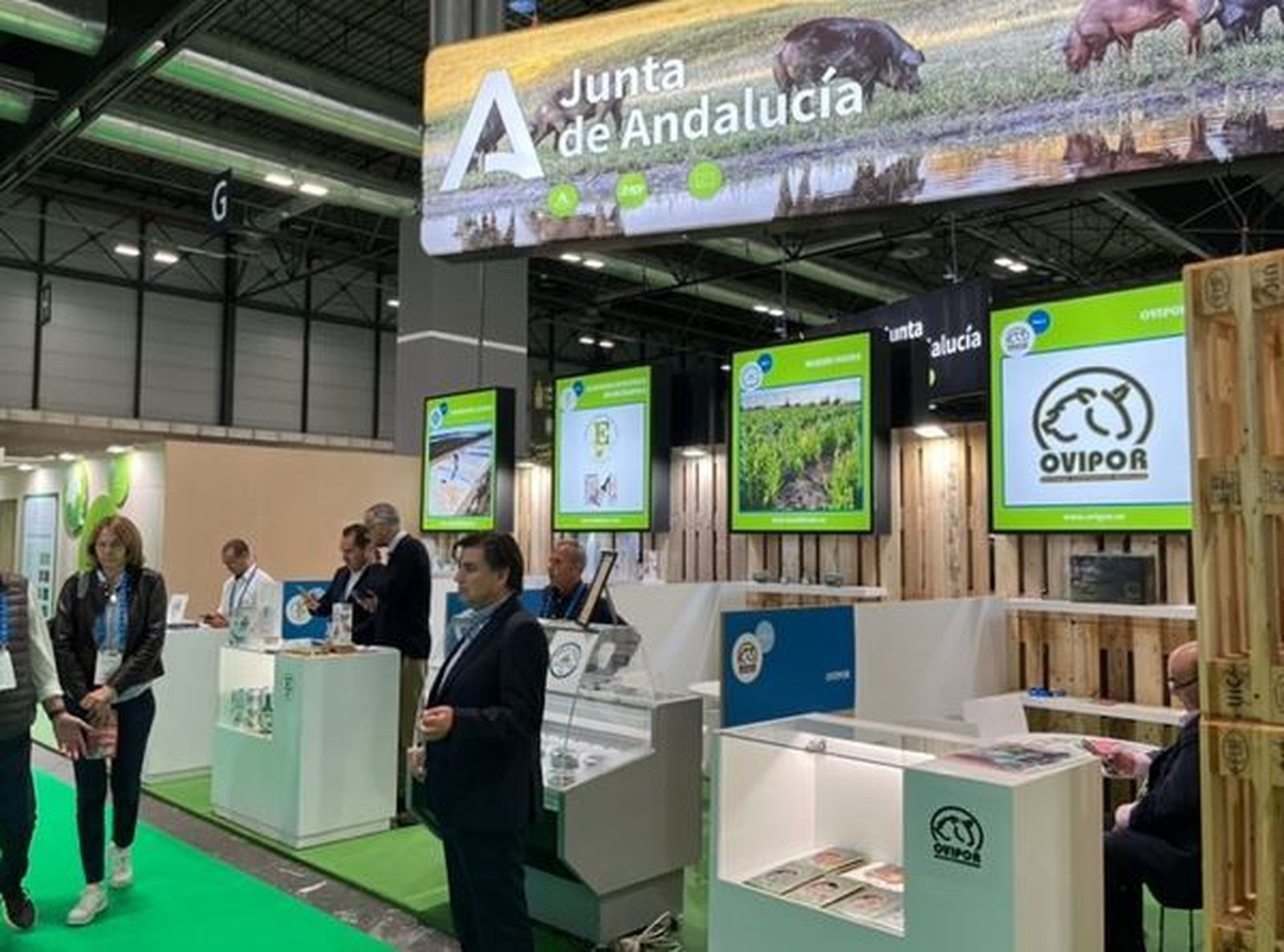 Las empresas onubenses participantes en la feria Organic Food en Madrid.