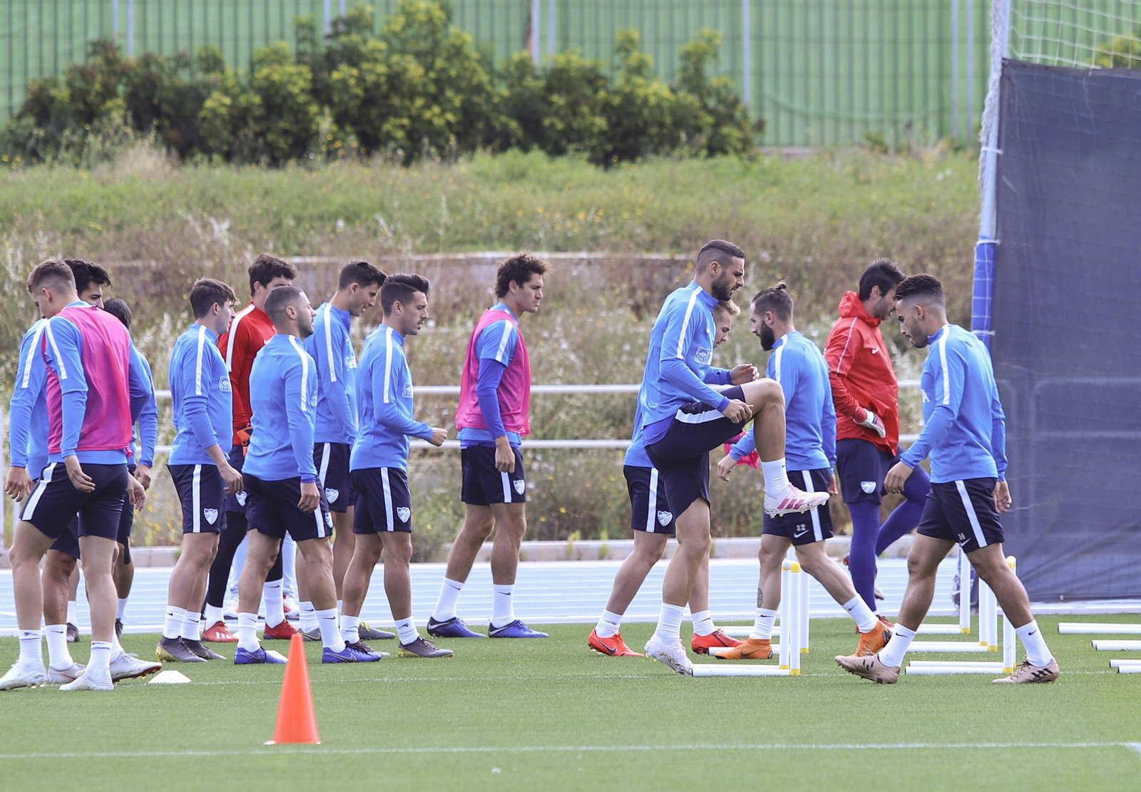 Las imágenes del entrenamiento del Málaga CF