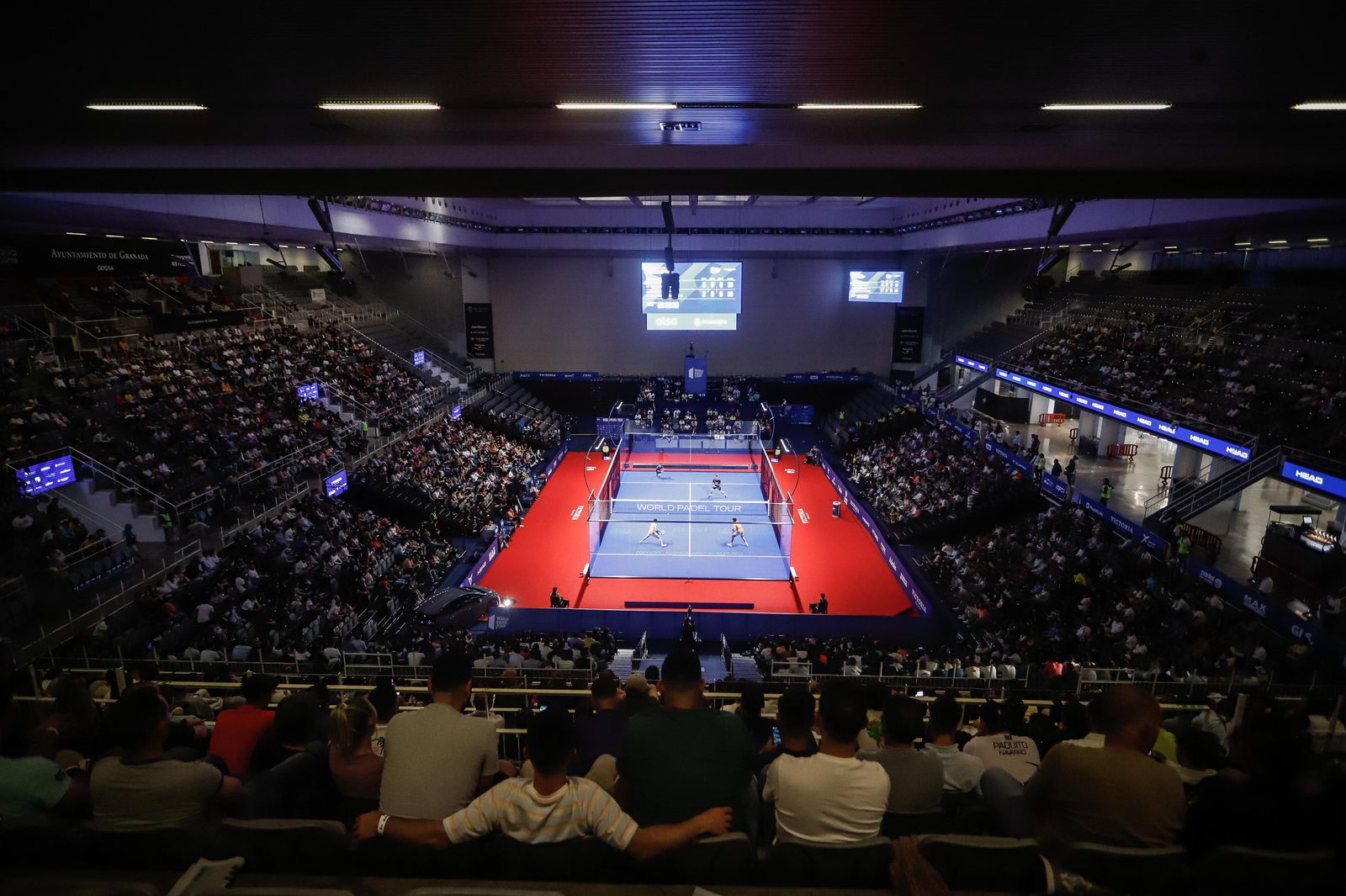 Espectacular imagen del Palacio de los Deportes este viernes