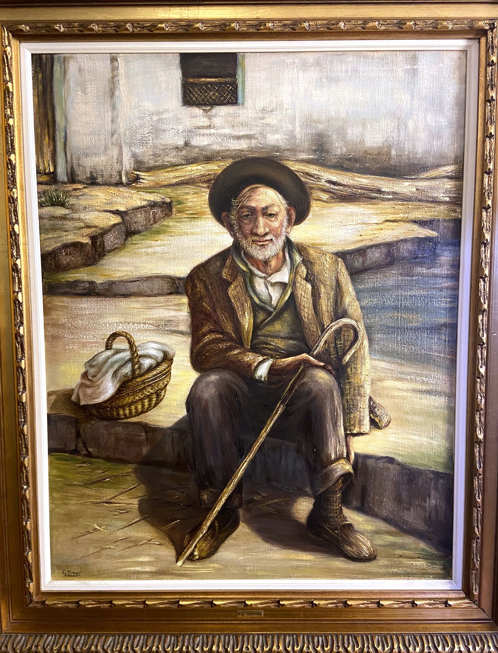 Óleo “Viejo de Laroles”, adquirido por un empresario almeriense en la Galería “Carrión” en 1983