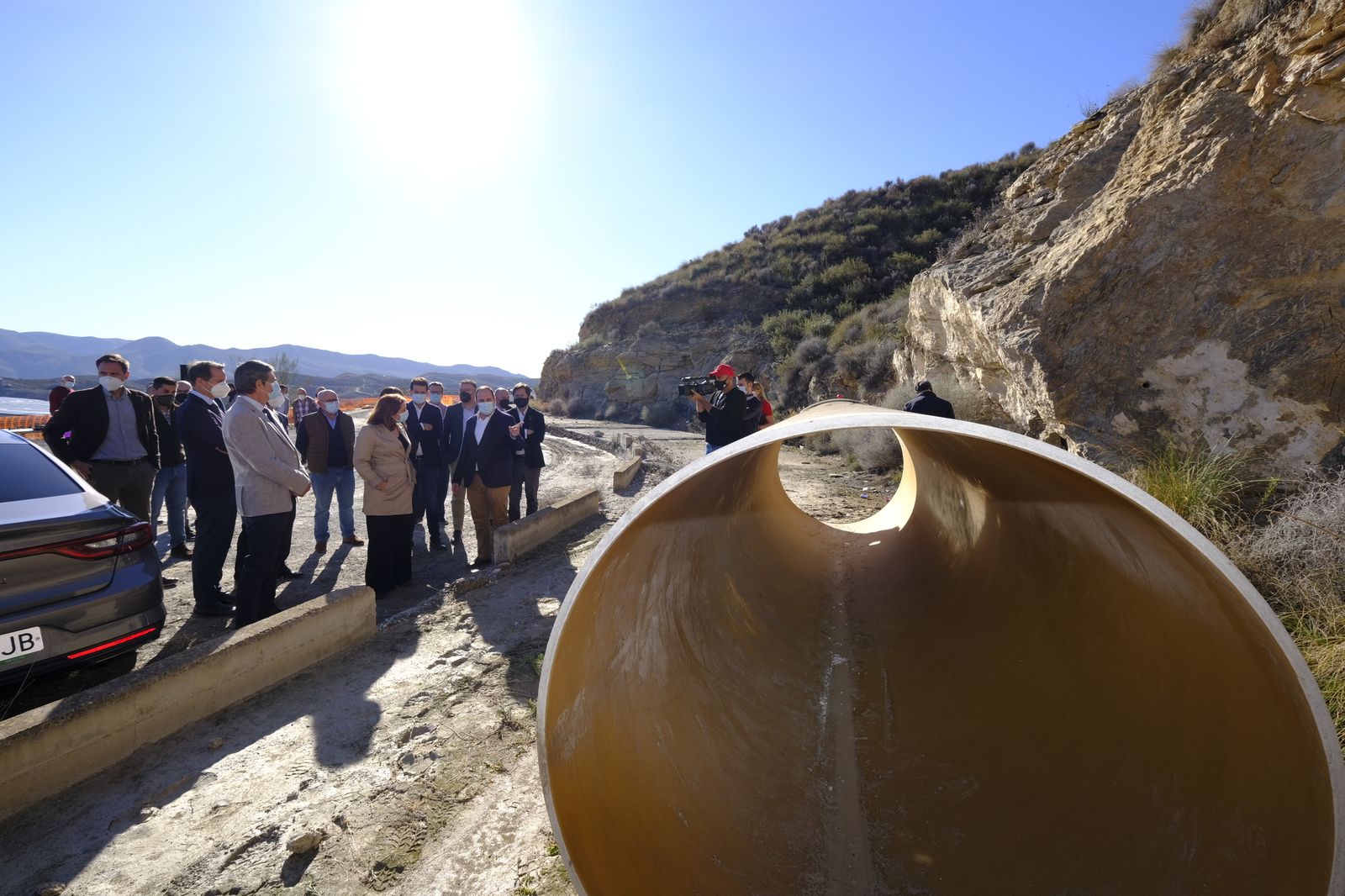 Fotogaleria visita obras Canal de Benínar. Berja (Almería)