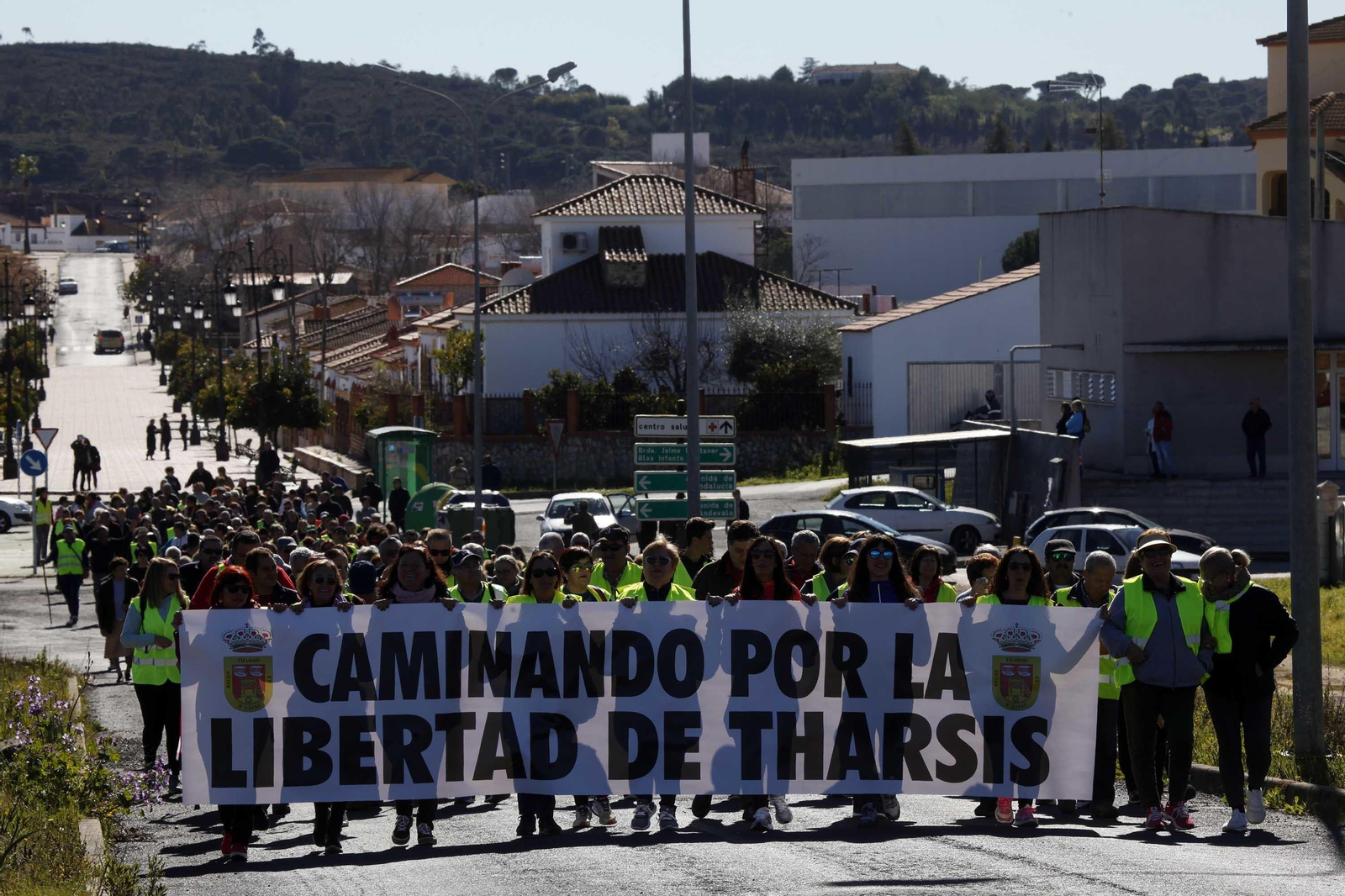 Marcha por la segregación de Tharsis hasta la sede del TSJA en Sevilla