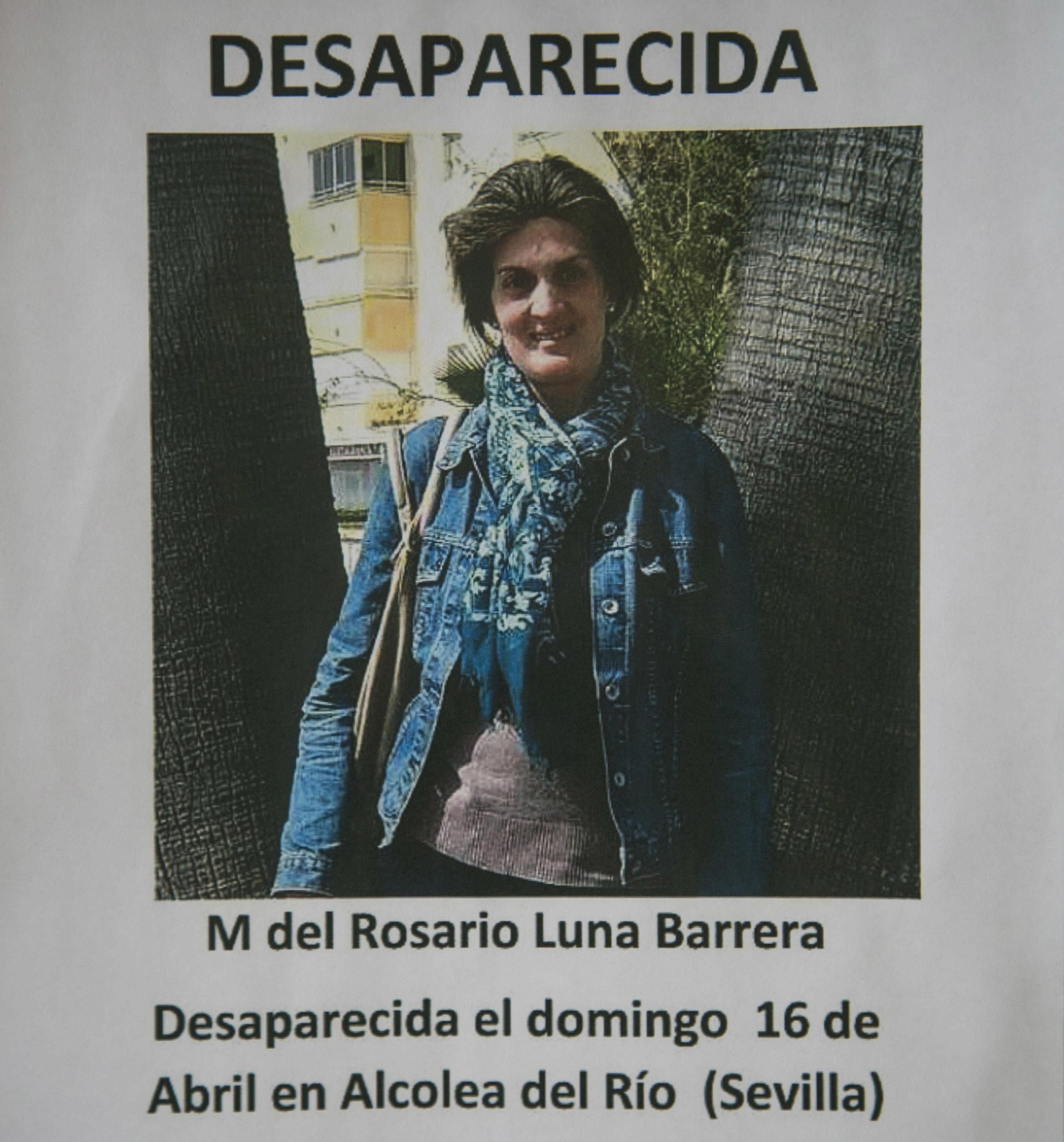 El cartel que se propagó por el pueblo tras su desaparición.