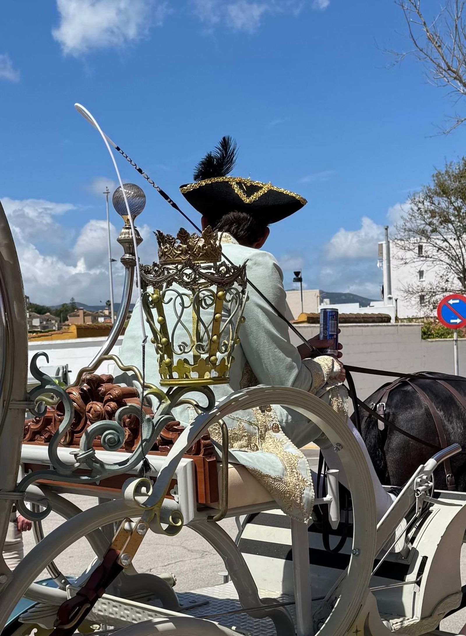 Otra imagen de la carroza.