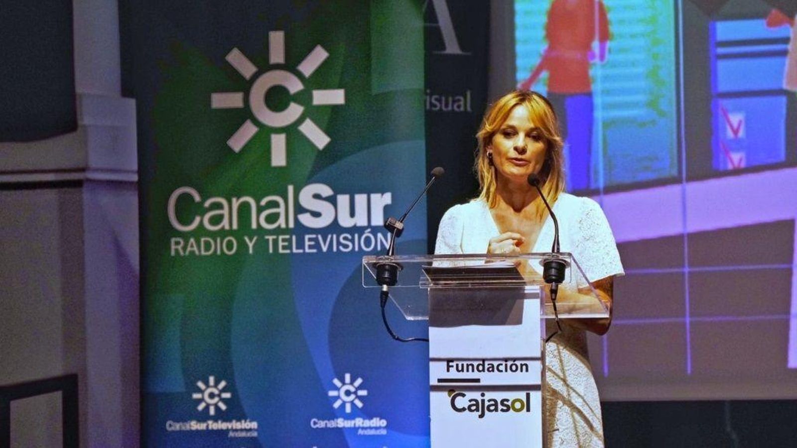 Isabel cabrera, en la entrega de los IX Premios 'El Audiovisual en la Escuela' Isabel cabrera, en la entrega de los IX Premios 'El Audiovisual en la Escuela'