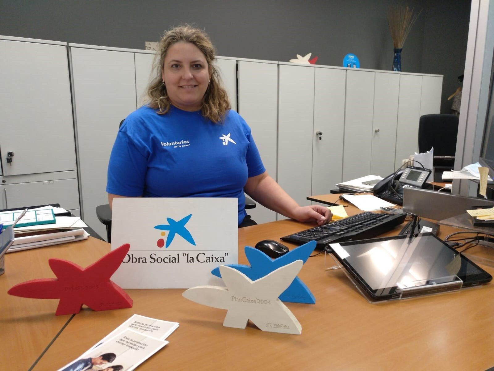 Irene Sánchez Barrio, voluntaria de La Caixa que imparte cursos de educación financiera