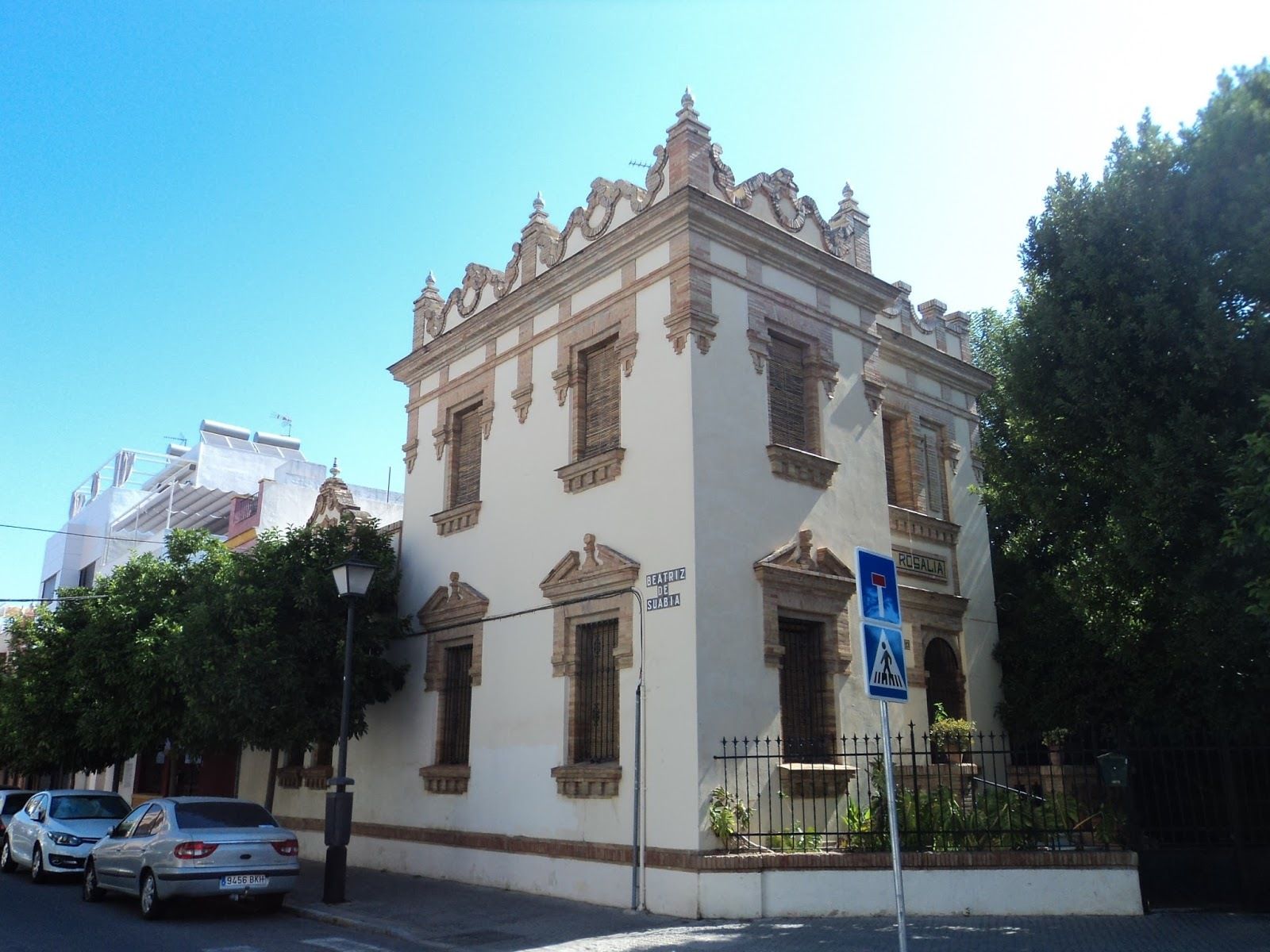 El inmueble denominado como Villa Rosalía en el barrio de Nervión.