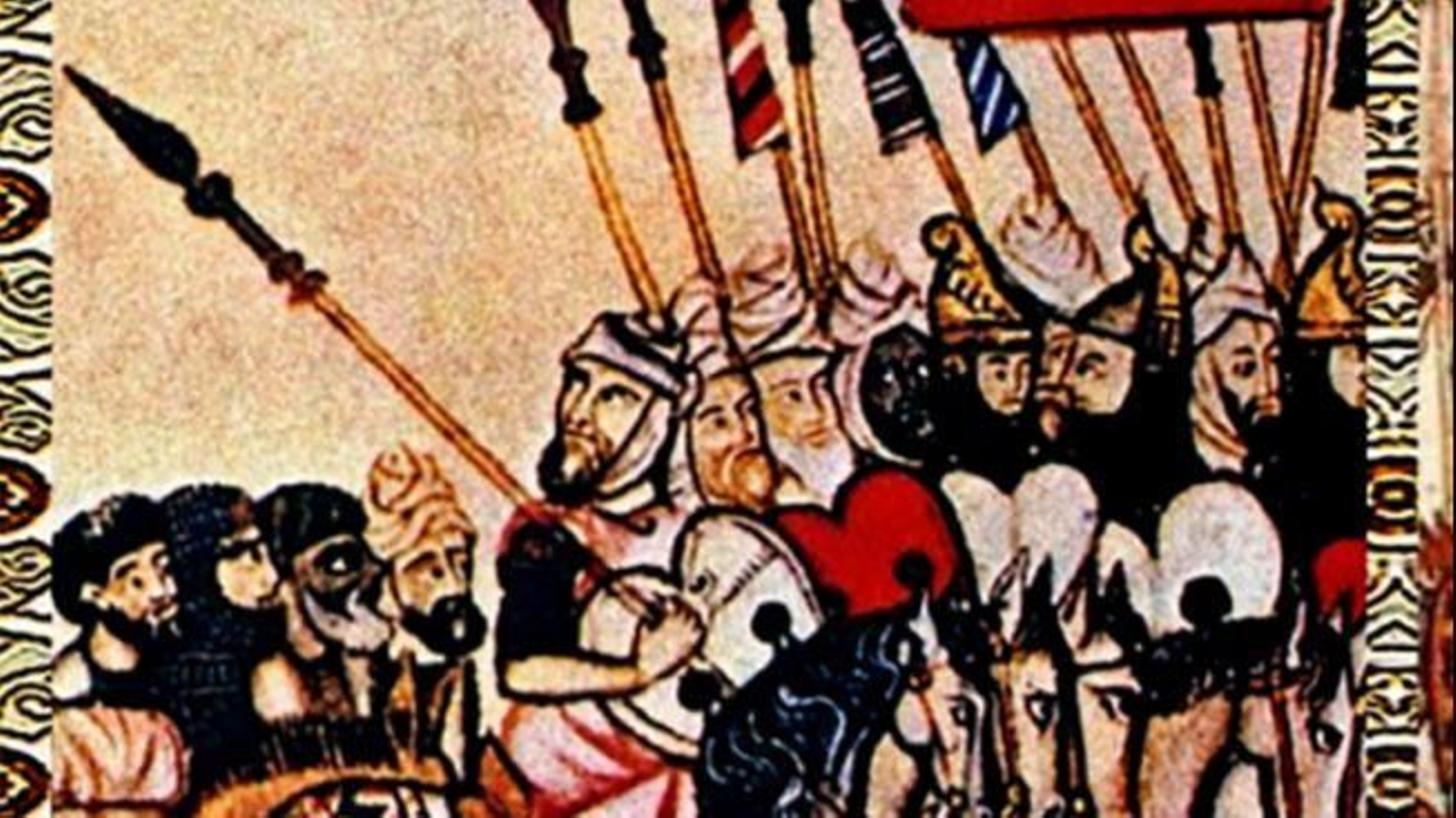 Tropas almohades en la batalla de Alarcos (julio del año 1195).