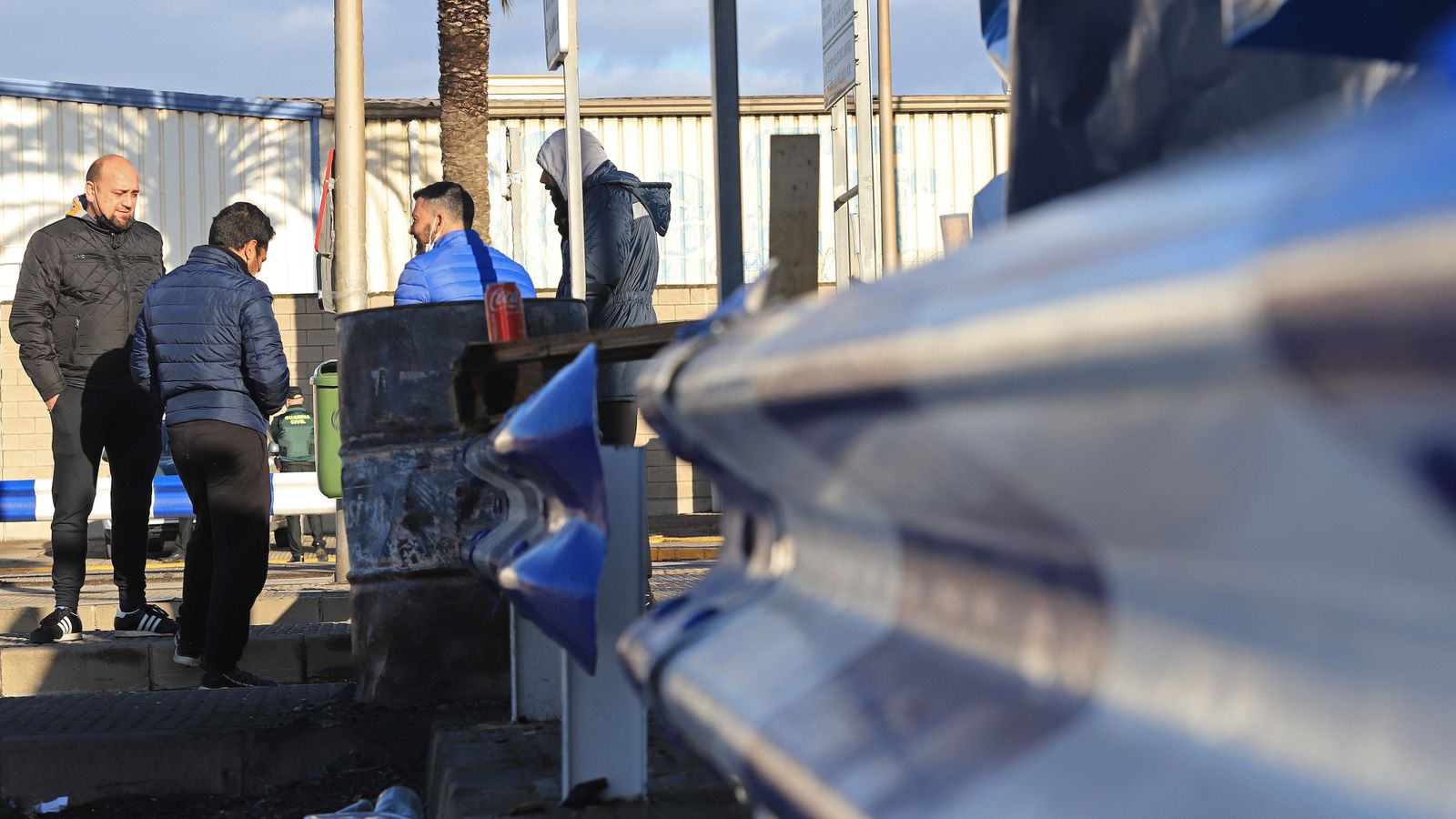 Fotos de los piquetes en el polígono de Palmones