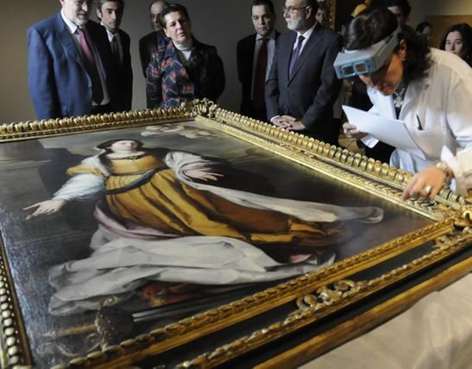 Recepción de 'Santa Catalina de Alejandría Mártir', obra de Bartolomé Esteban Murillo.

Foto: Juan Carlos Váquez