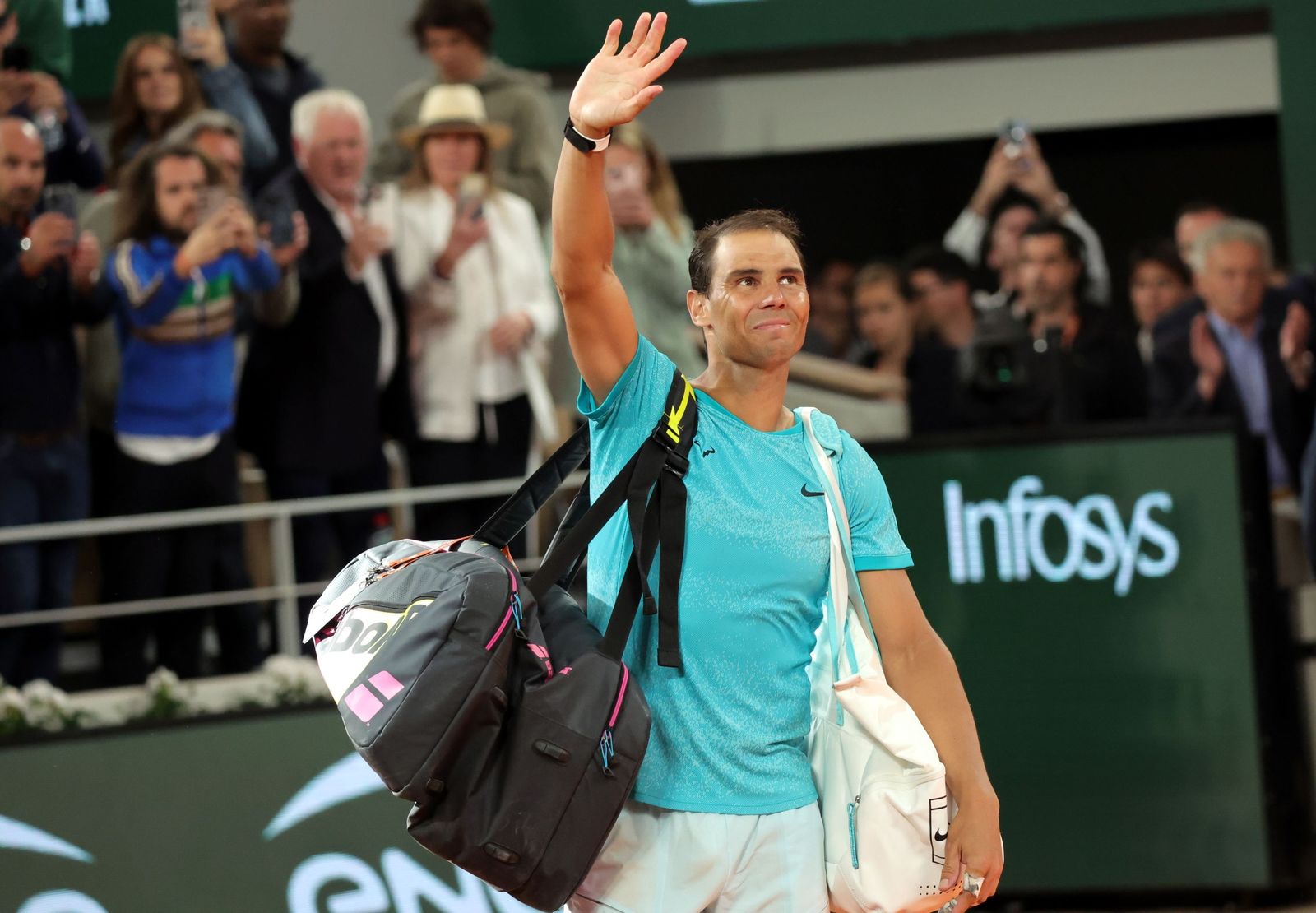 Las fotos del adiós de Nadal en Roland Garros
