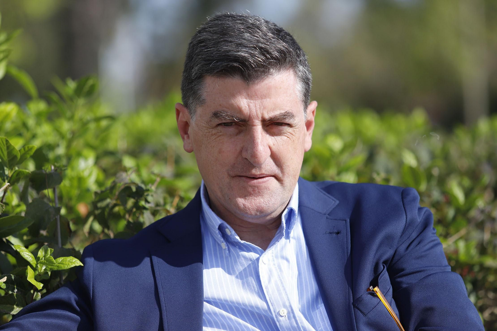 Santiago Padilla, presidente de la Hermandad Matriz de Almonte.