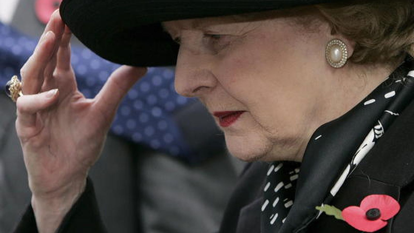 En la imagen, Margaret Thatcher en la última etapa de su vida.