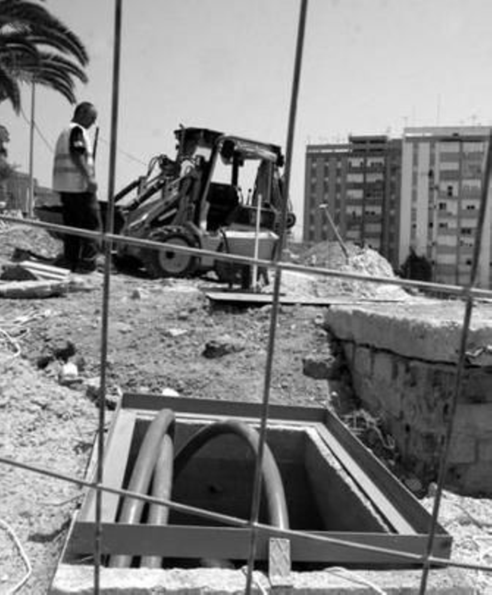 Imagen de las obras del edificio de la Seguridad Social.