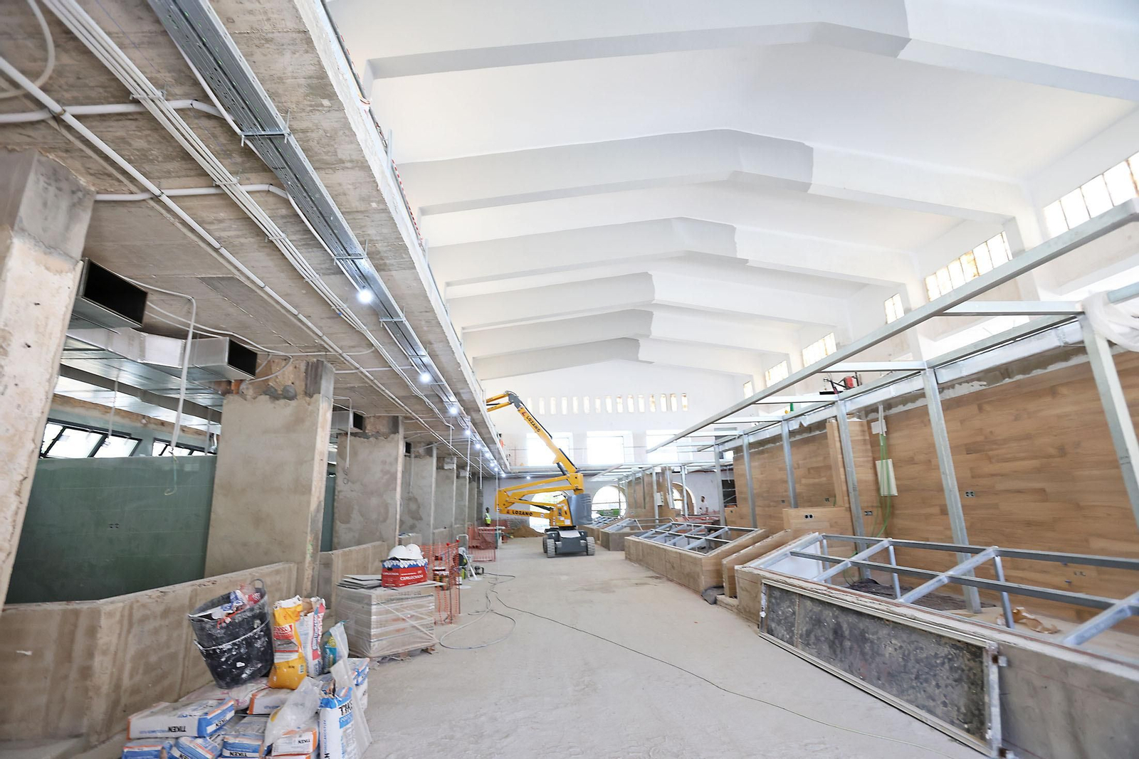 Imágenes del actual estado de las obras del mercado de San Sebastián