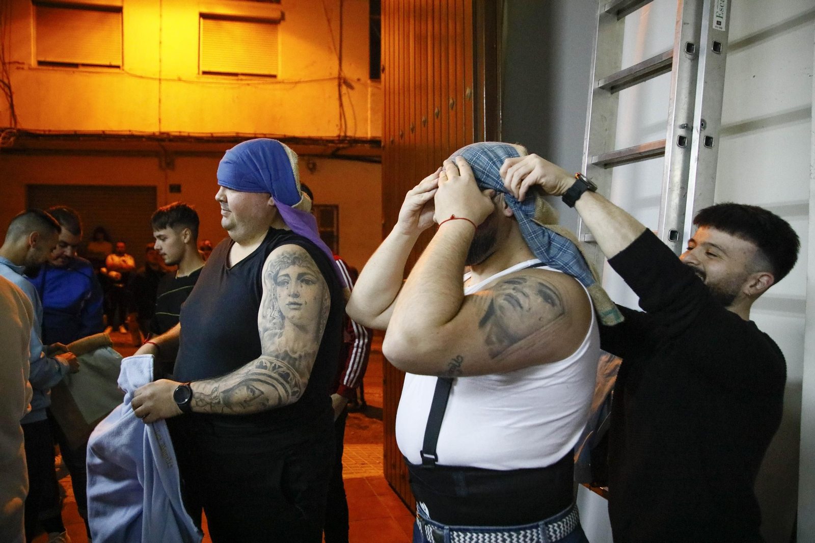 Ensayo de la hermandad de los Ángeles de la ciudad de Almería, en imágenes