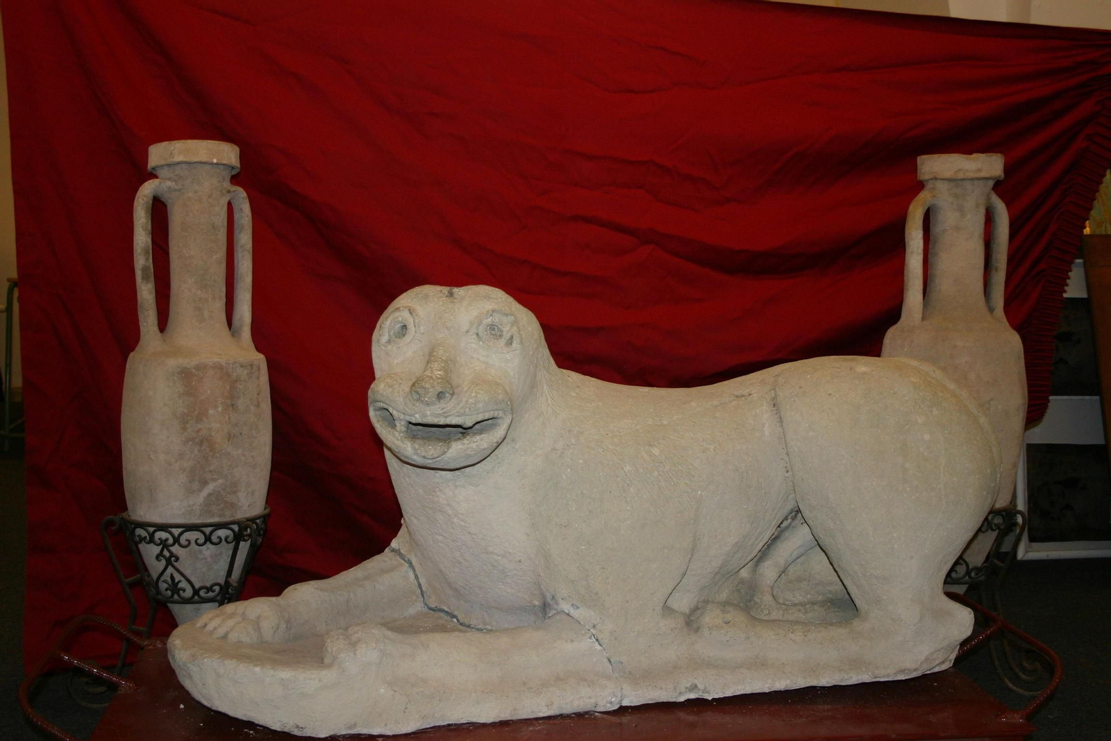Leona procedente del Cerro de los Molinillos de Baena de época iberorromana. Las leonas íberas de Córdoba, en imágenes