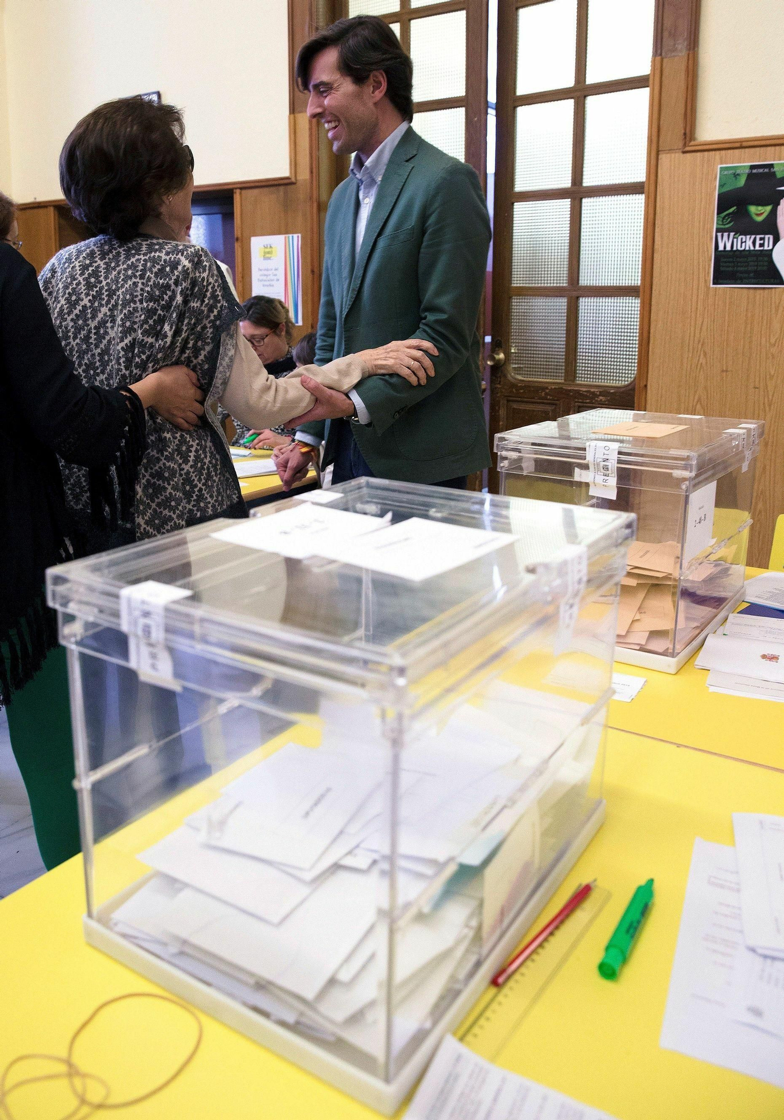 Pablo Montesinos, acudiendo a las urnas este domingo