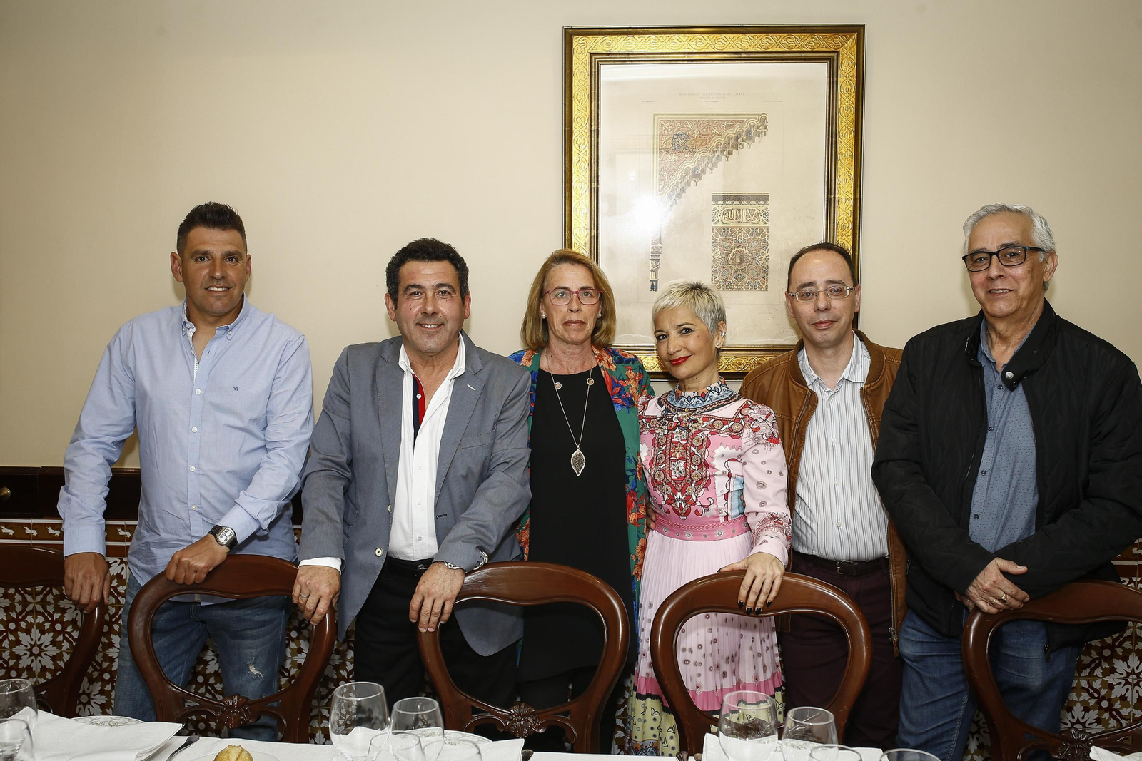 José Manuel Rendón, José Manuel Córdoba, Carmen Delgado, Esther Beltrán, Juan López y Manolo Galvín.