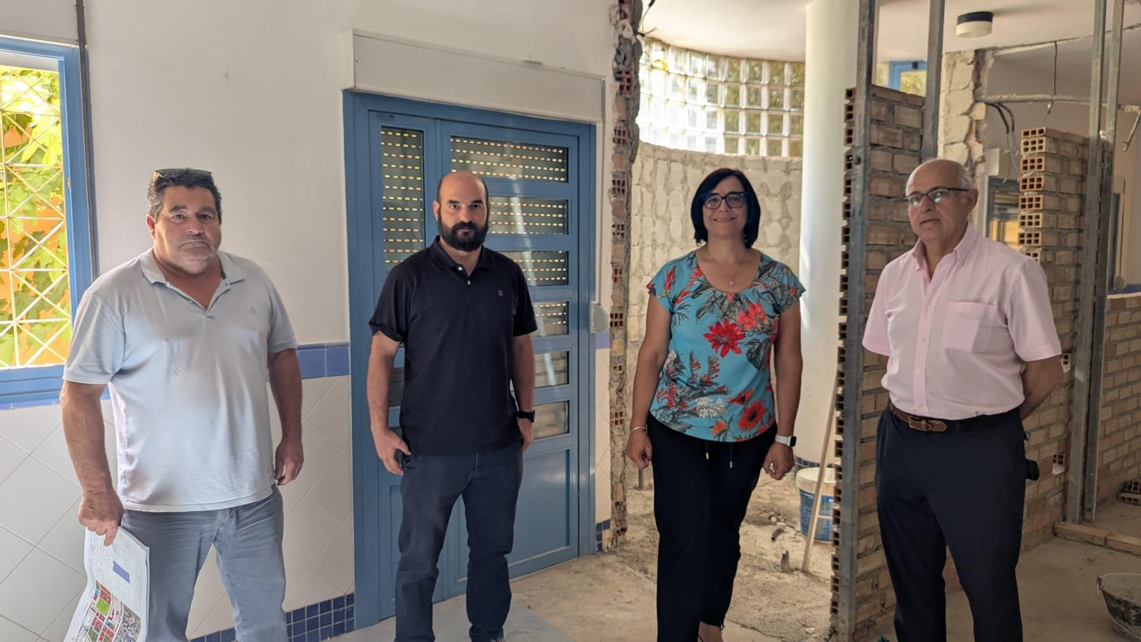 La delegada de Educación, en la escuela infantil.