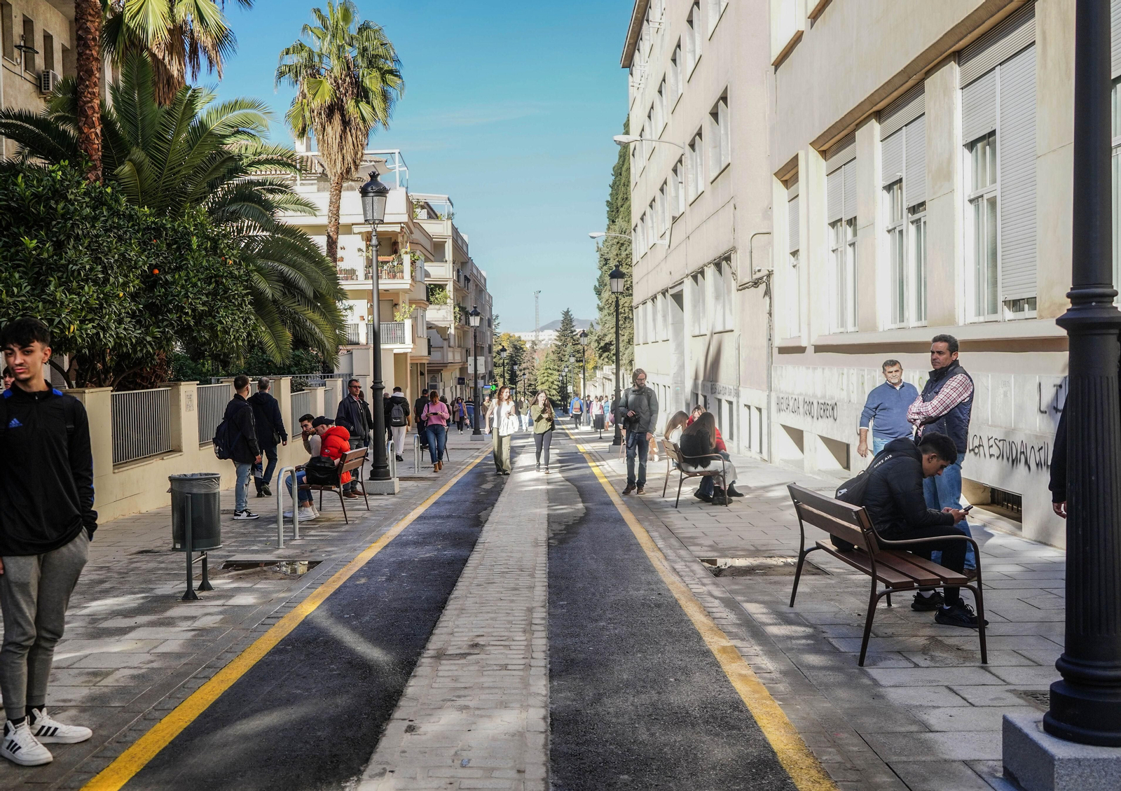 La nueva vida de la calle Rector López Argüeta, en imágenes