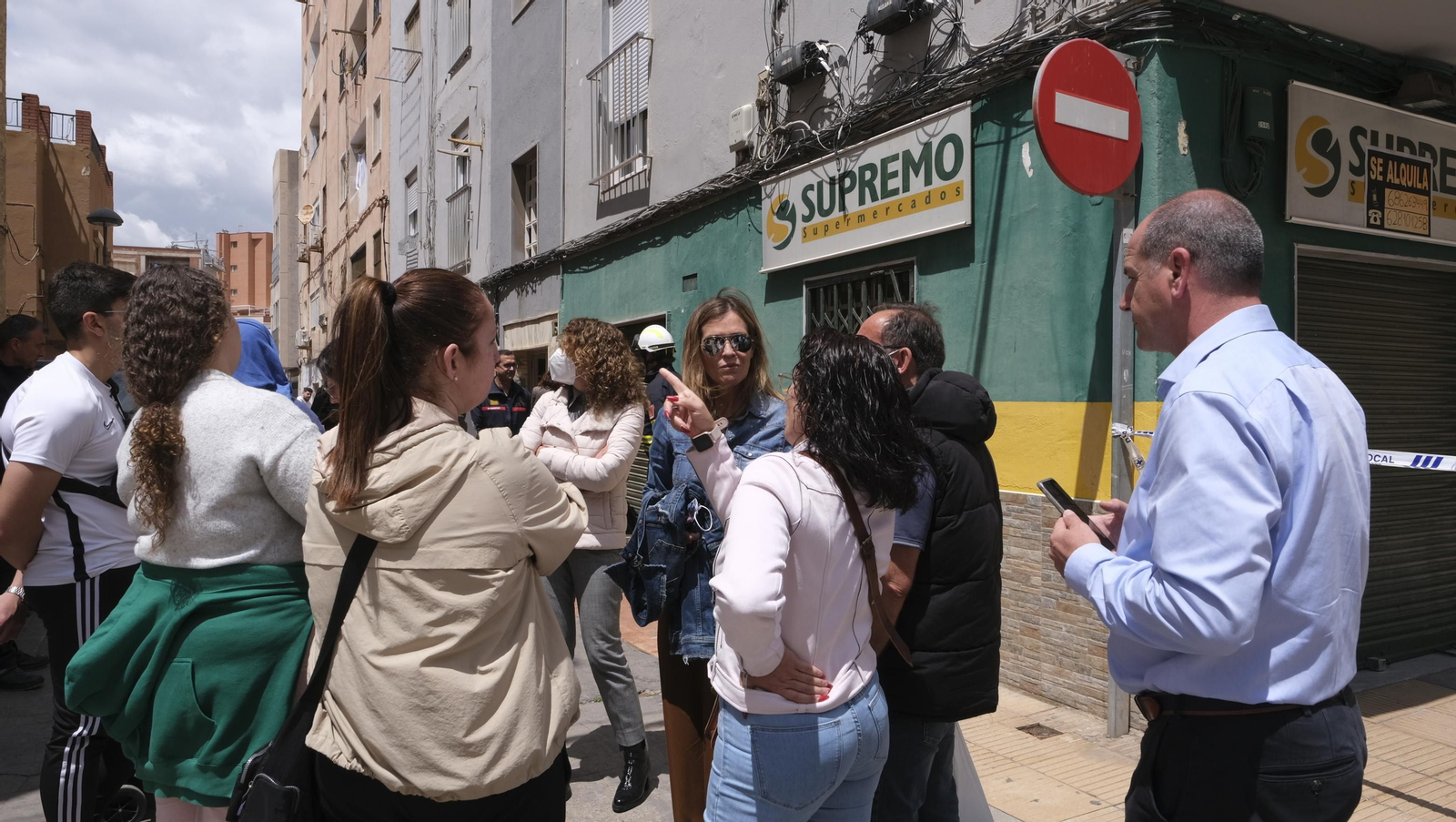 Imágenes de la vivienda con daños en el Tagarete. Almería