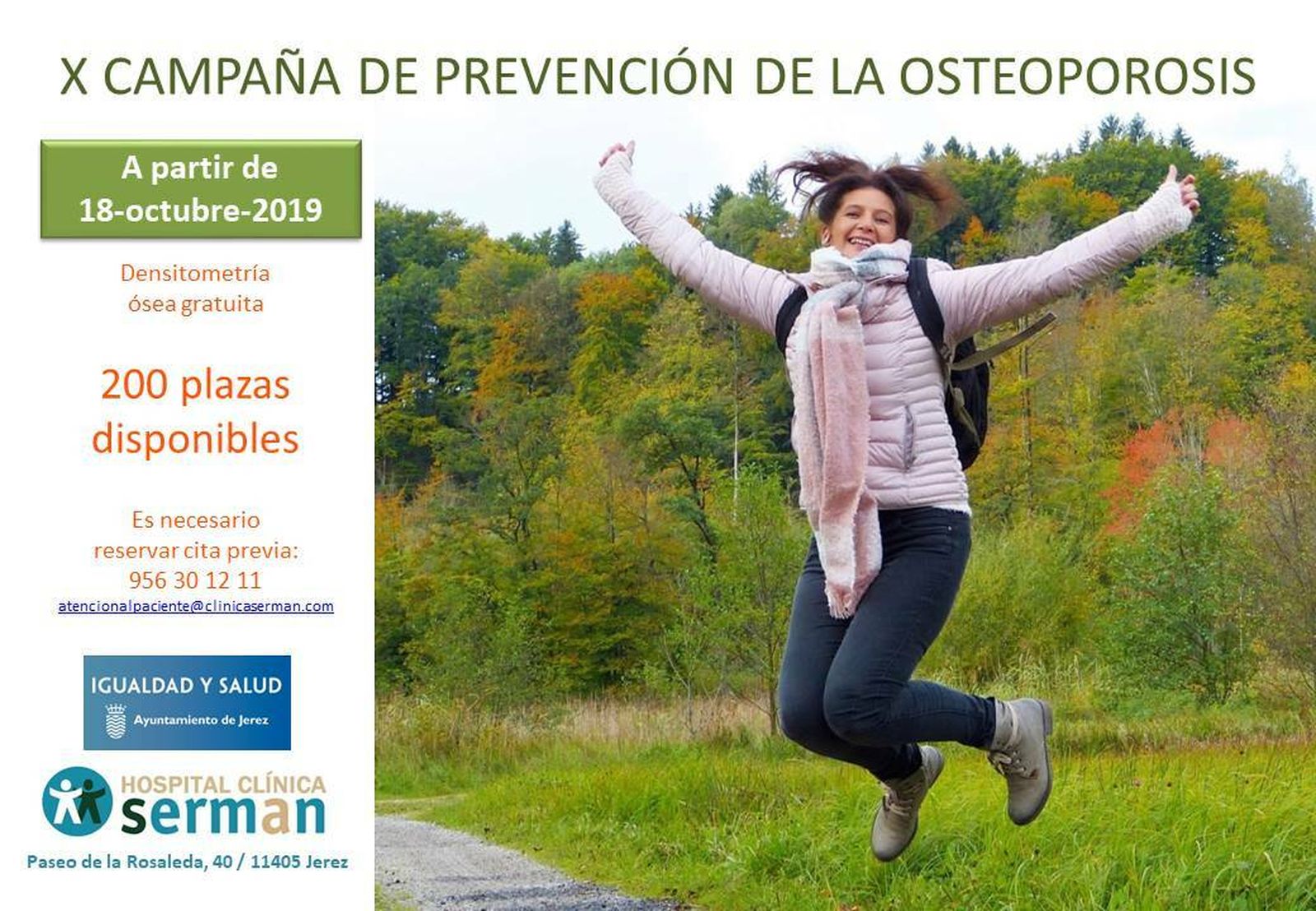 X Campaña de prevención de la osteoporosis en Clínica Serman